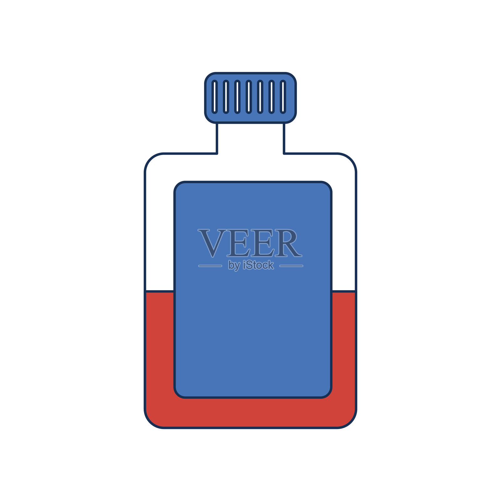 图标的酒瓶插画图片素材