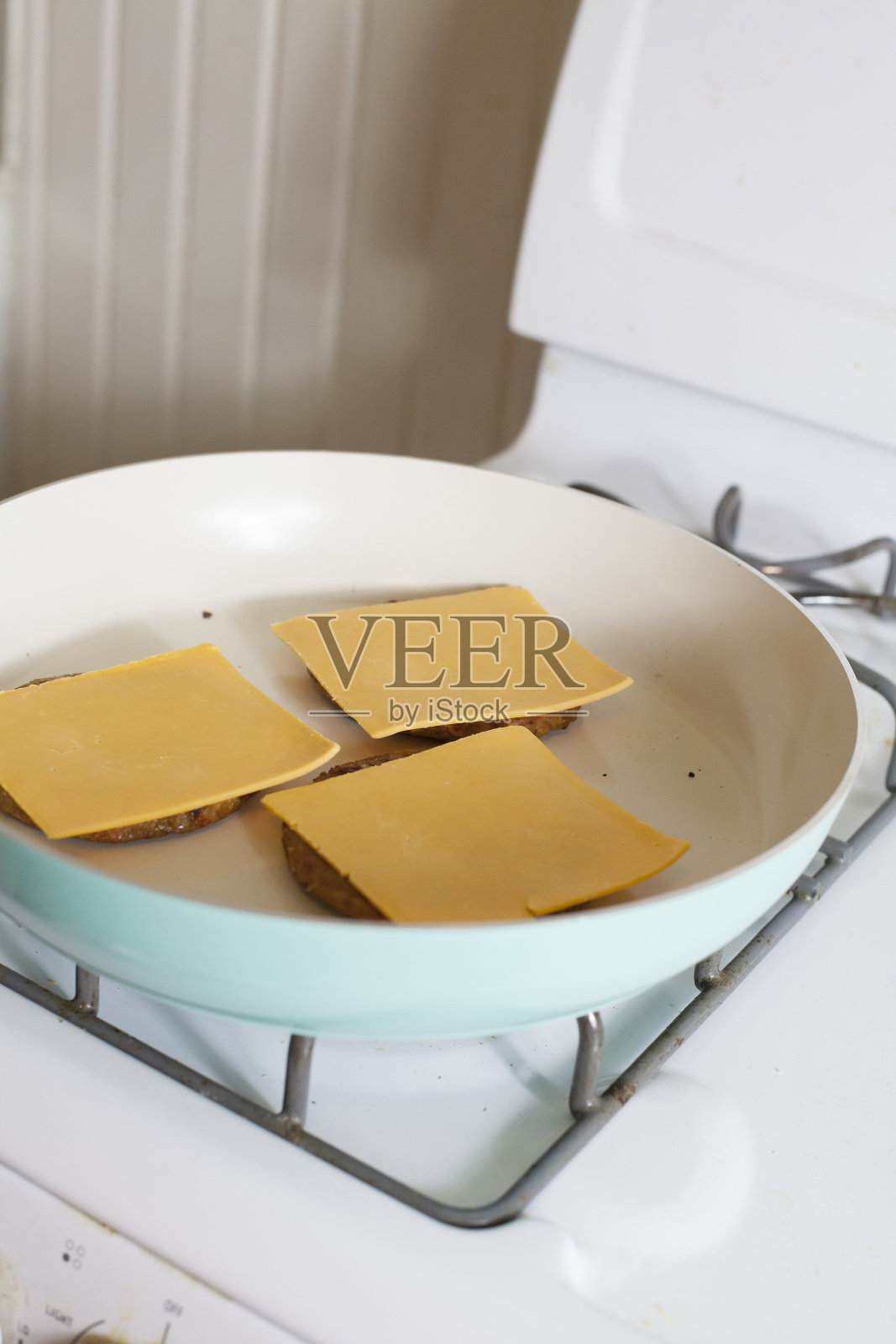 烹饪的汉堡照片摄影图片