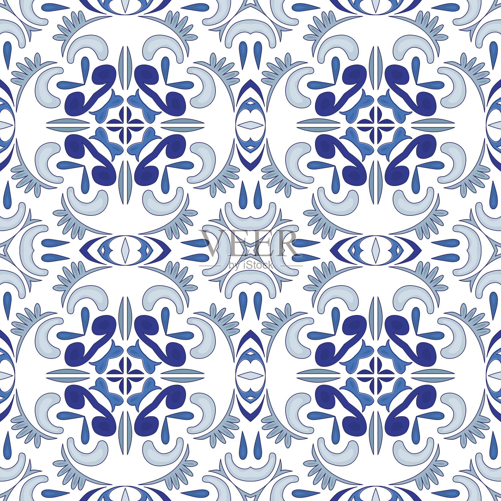 葡萄牙的瓷砖插画图片素材