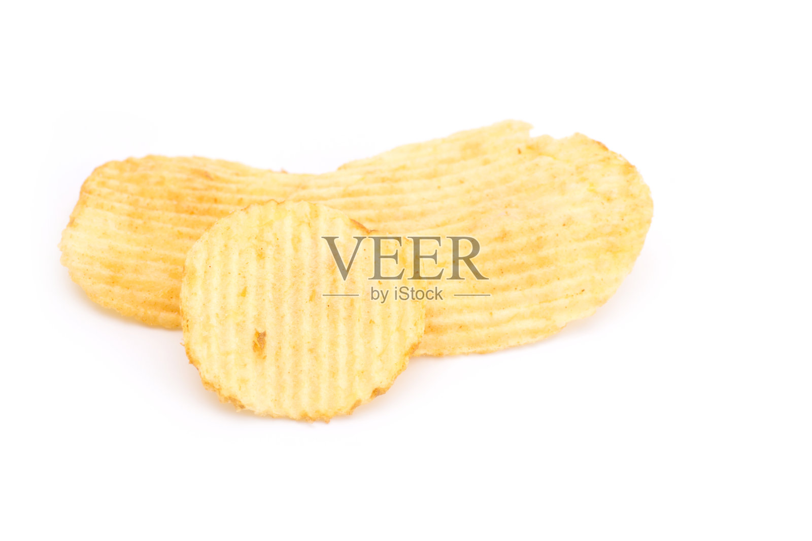 土豆片孤立的白色背景特写照片摄影图片