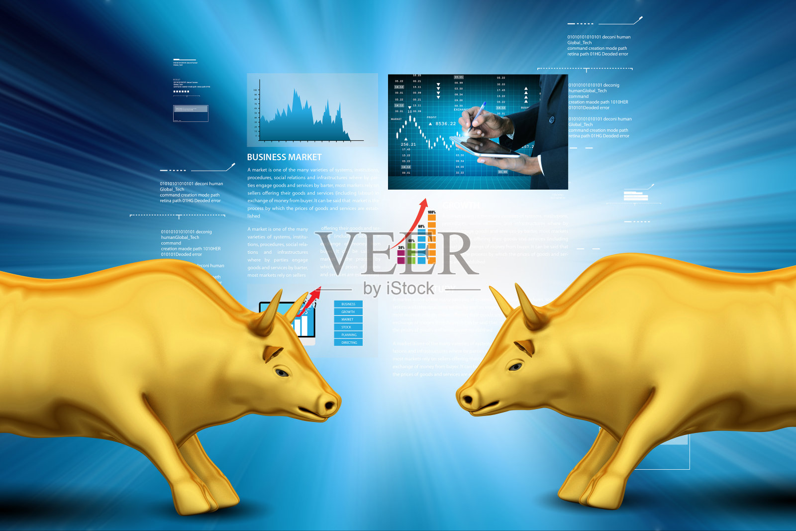 股票市场成长概念照片摄影图片