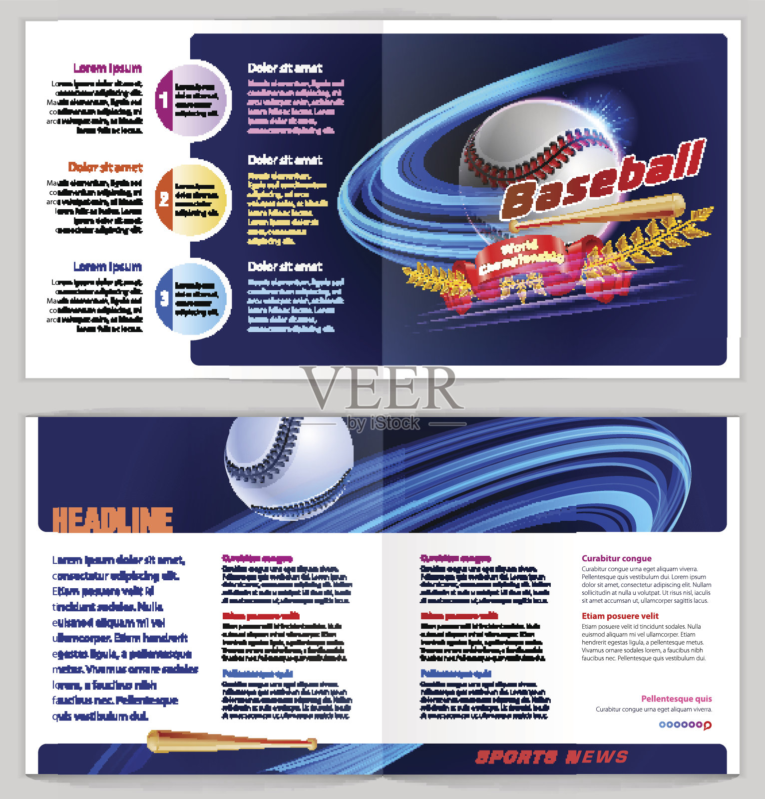 棒球设计模板素材