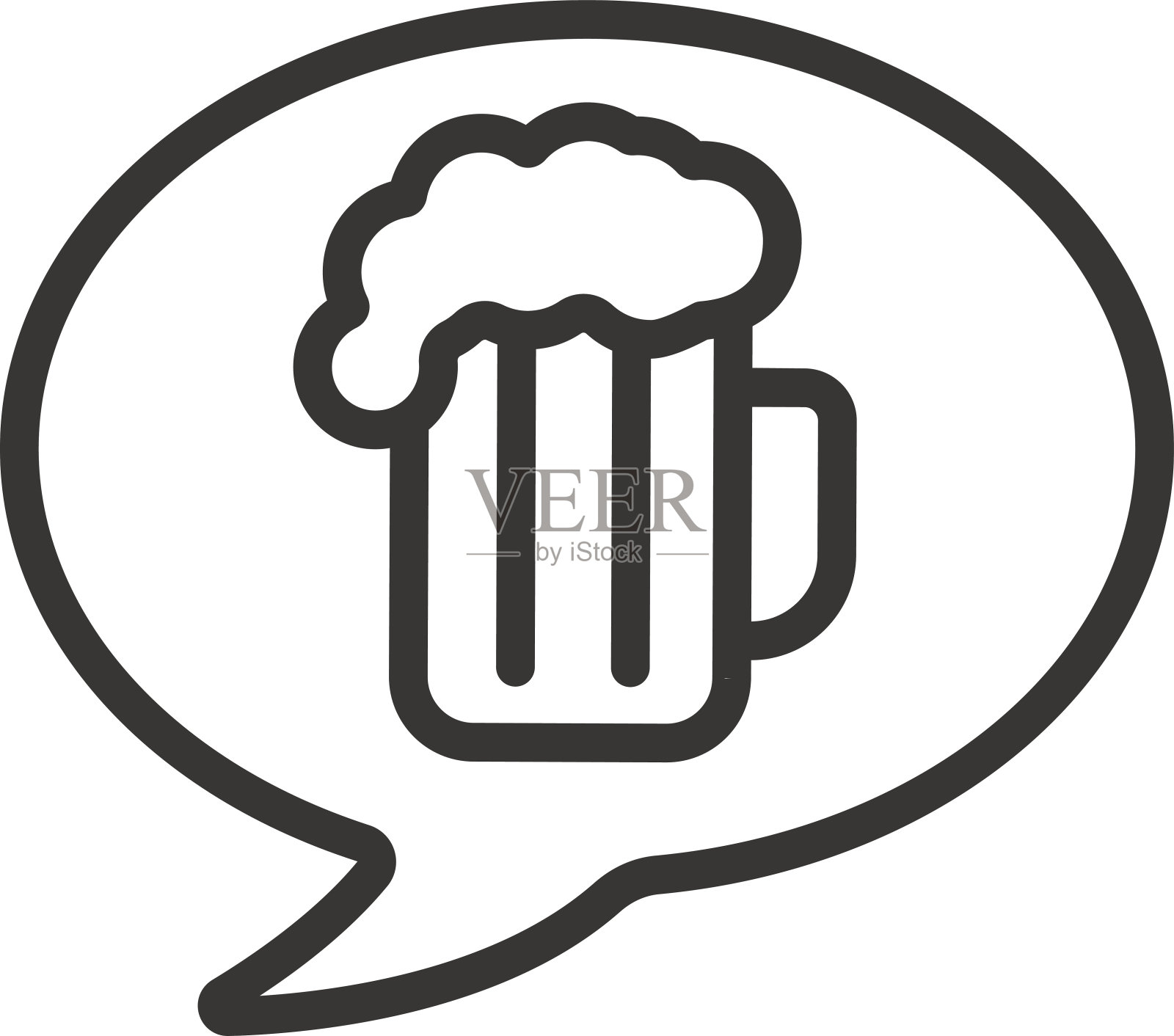 啤酒为图标插画图片素材