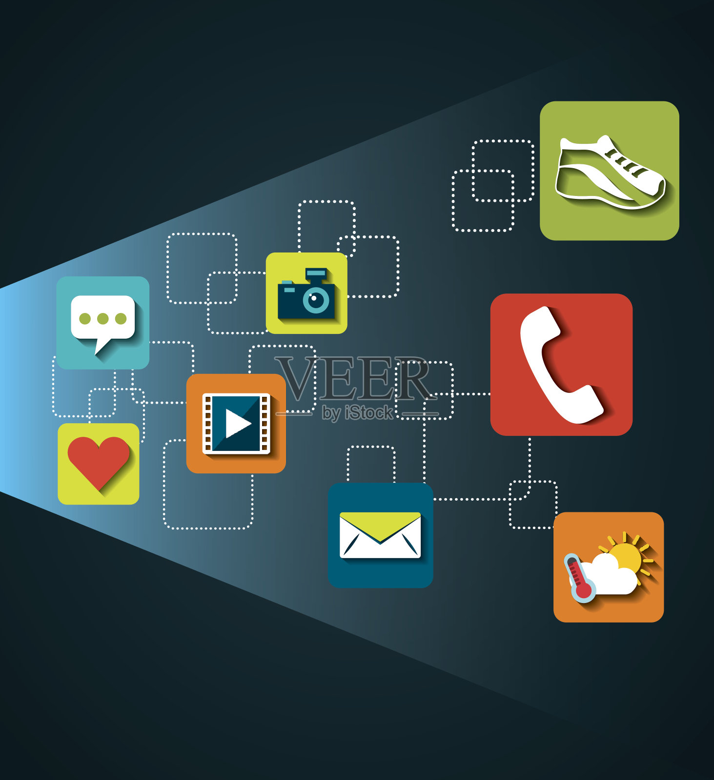 菜单的应用程序设计插画图片素材