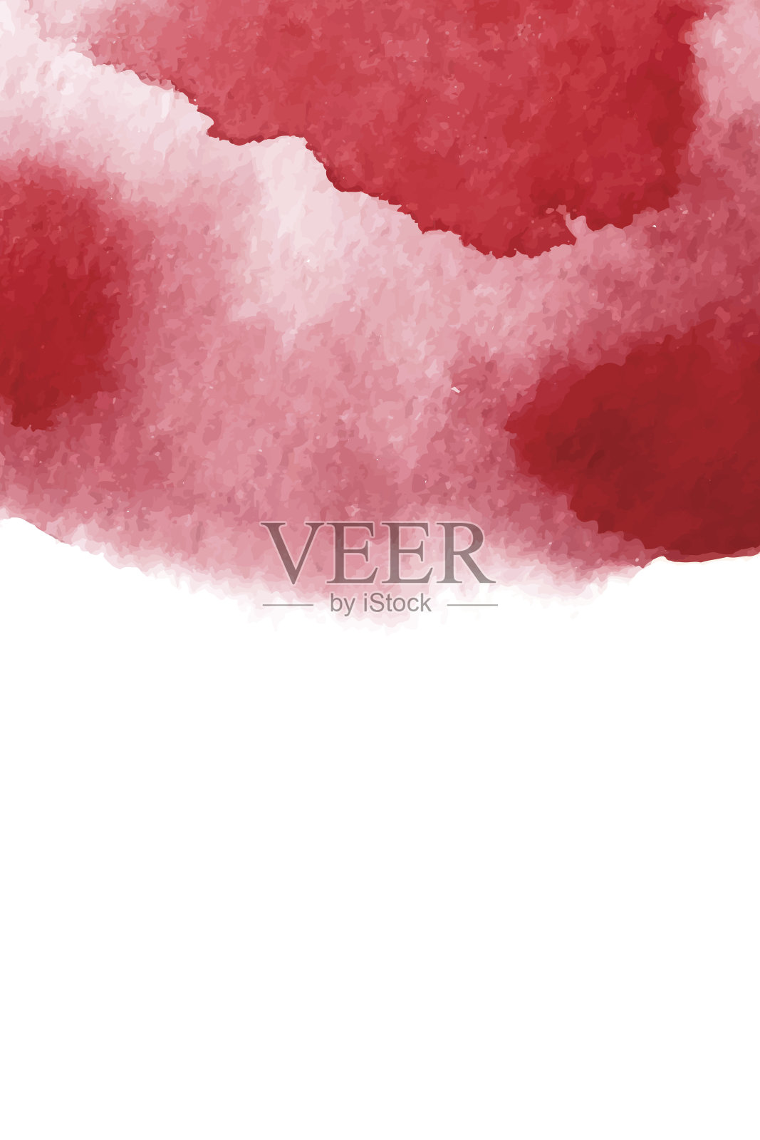 模板与红色水彩背景贺卡插画图片素材