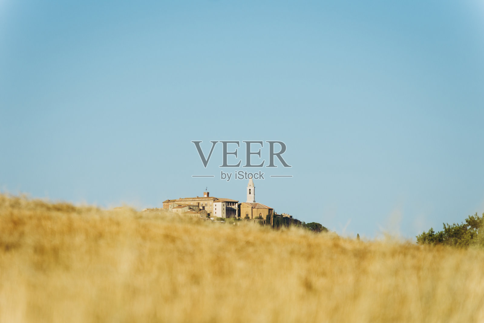 意大利托斯卡纳皮恩扎的典型托斯卡纳景观。照片摄影图片