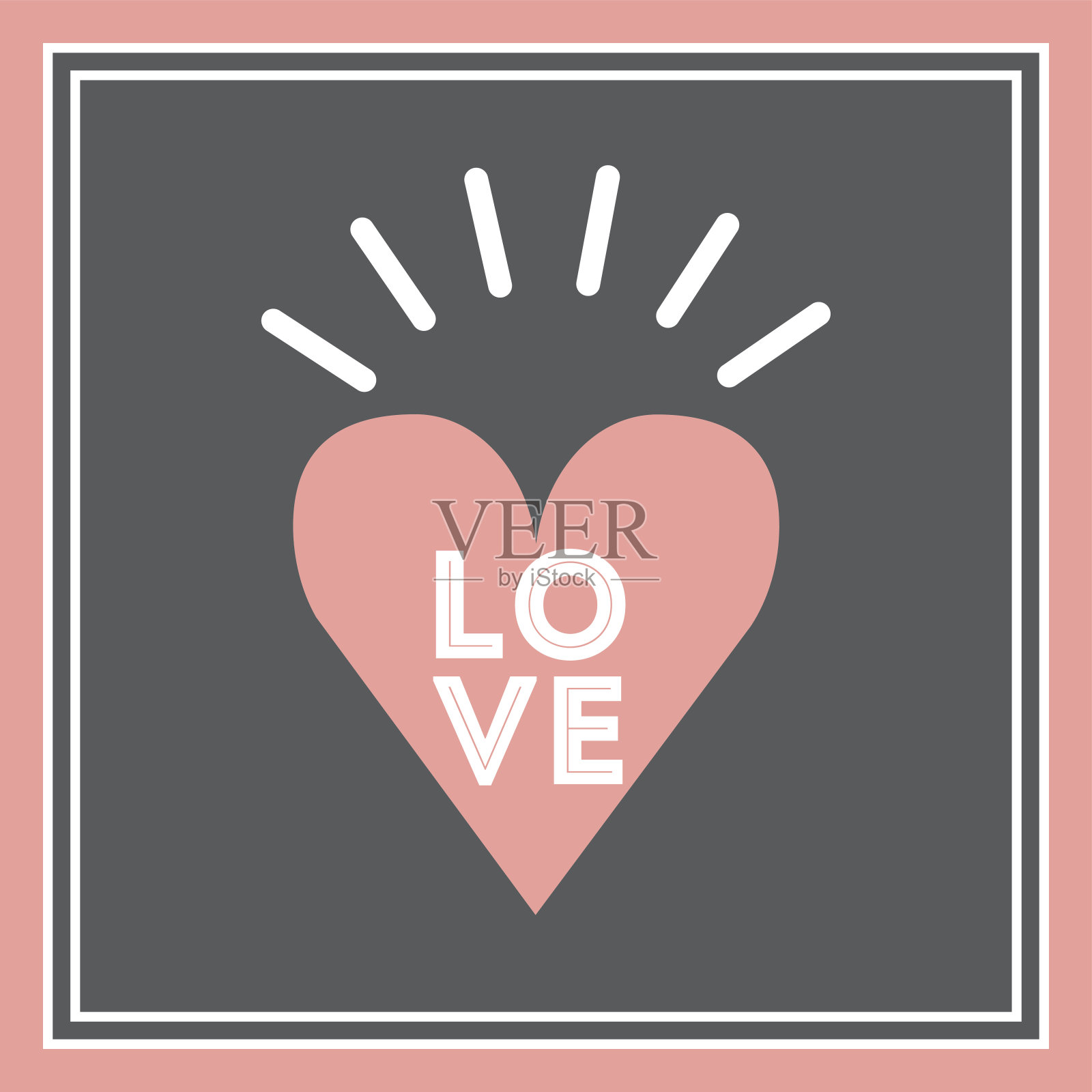 婚礼请柬图标设计插画图片素材