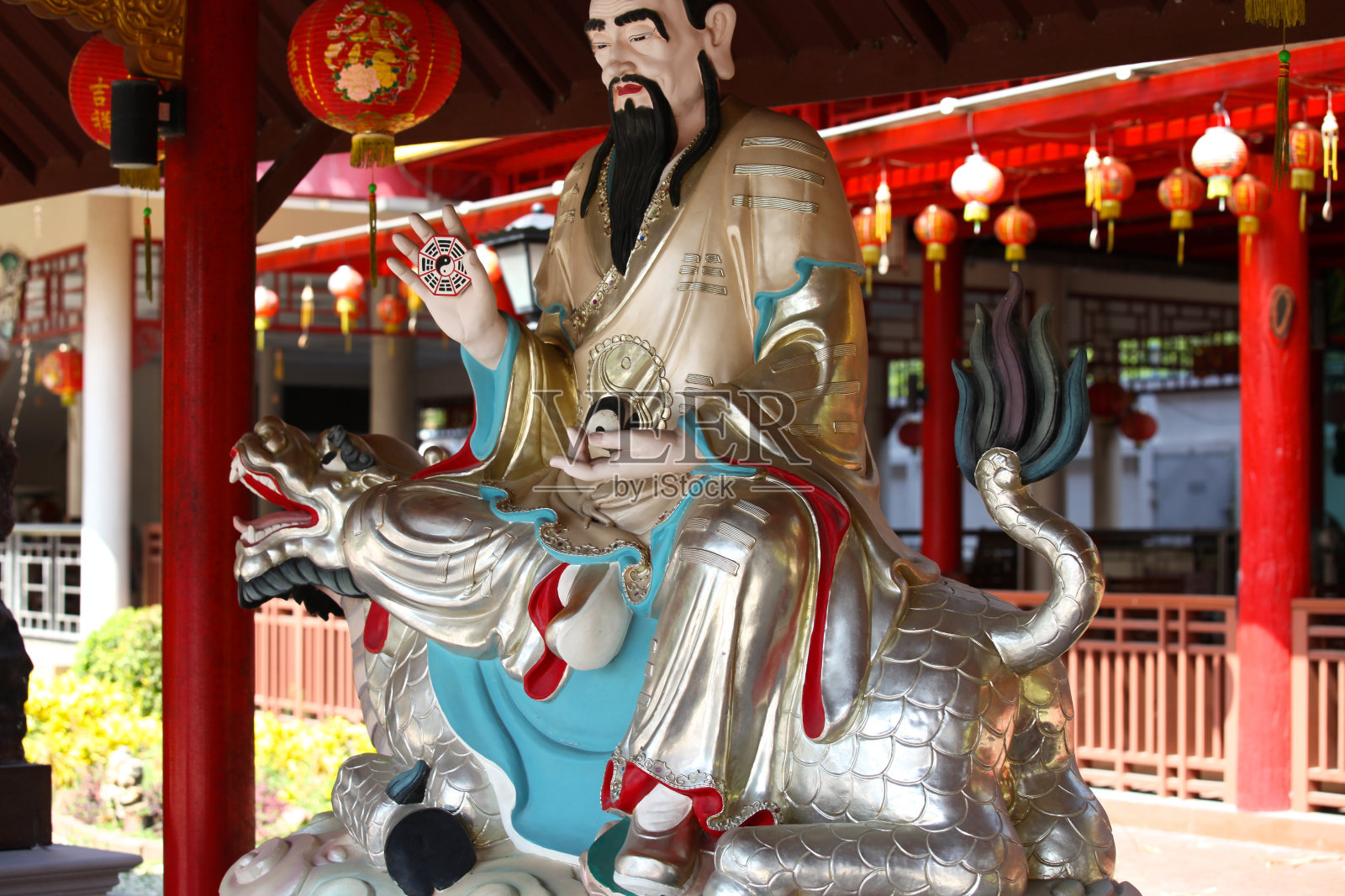 雕塑，建筑和佛教的象征，泰国照片摄影图片