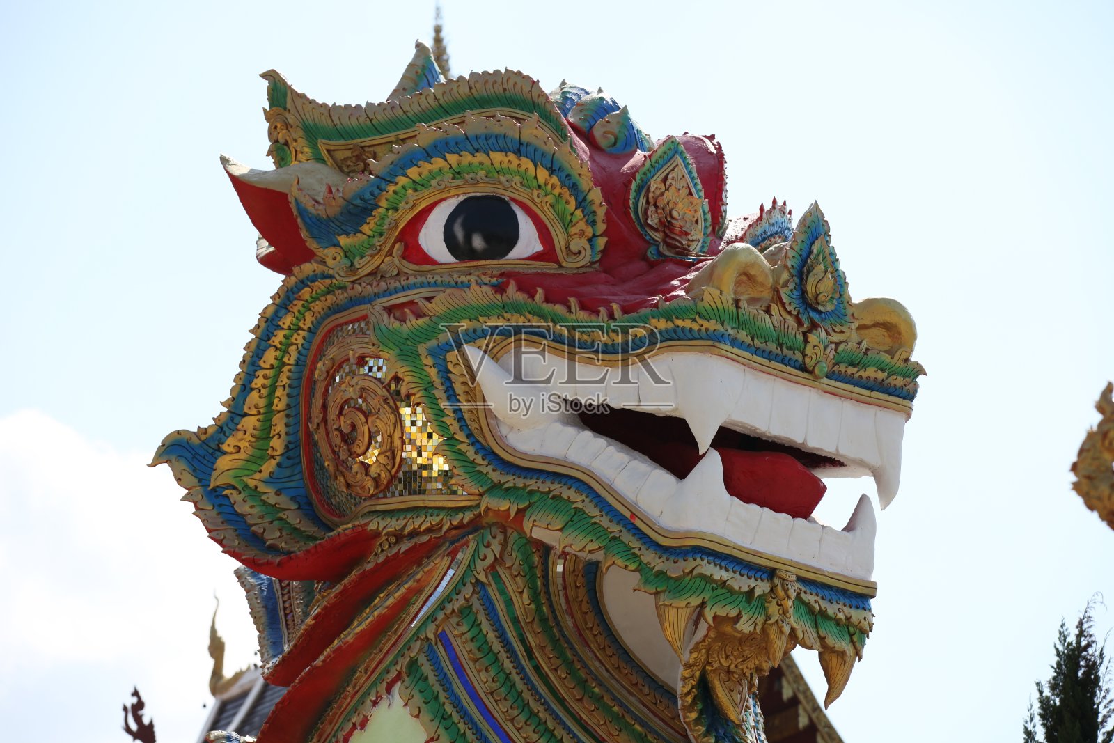 雕塑，建筑和佛教的象征，泰国照片摄影图片