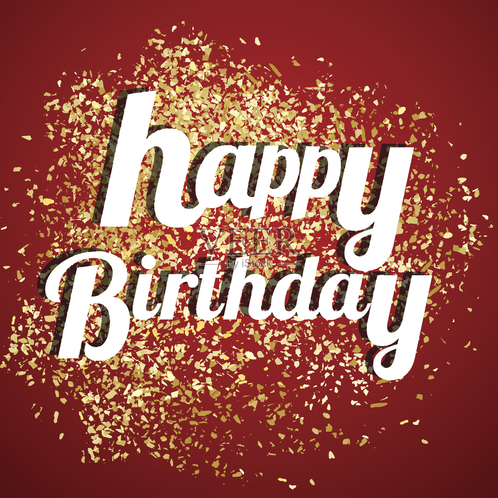 生日快乐印刷矢量设计贺卡和海报设计模板素材