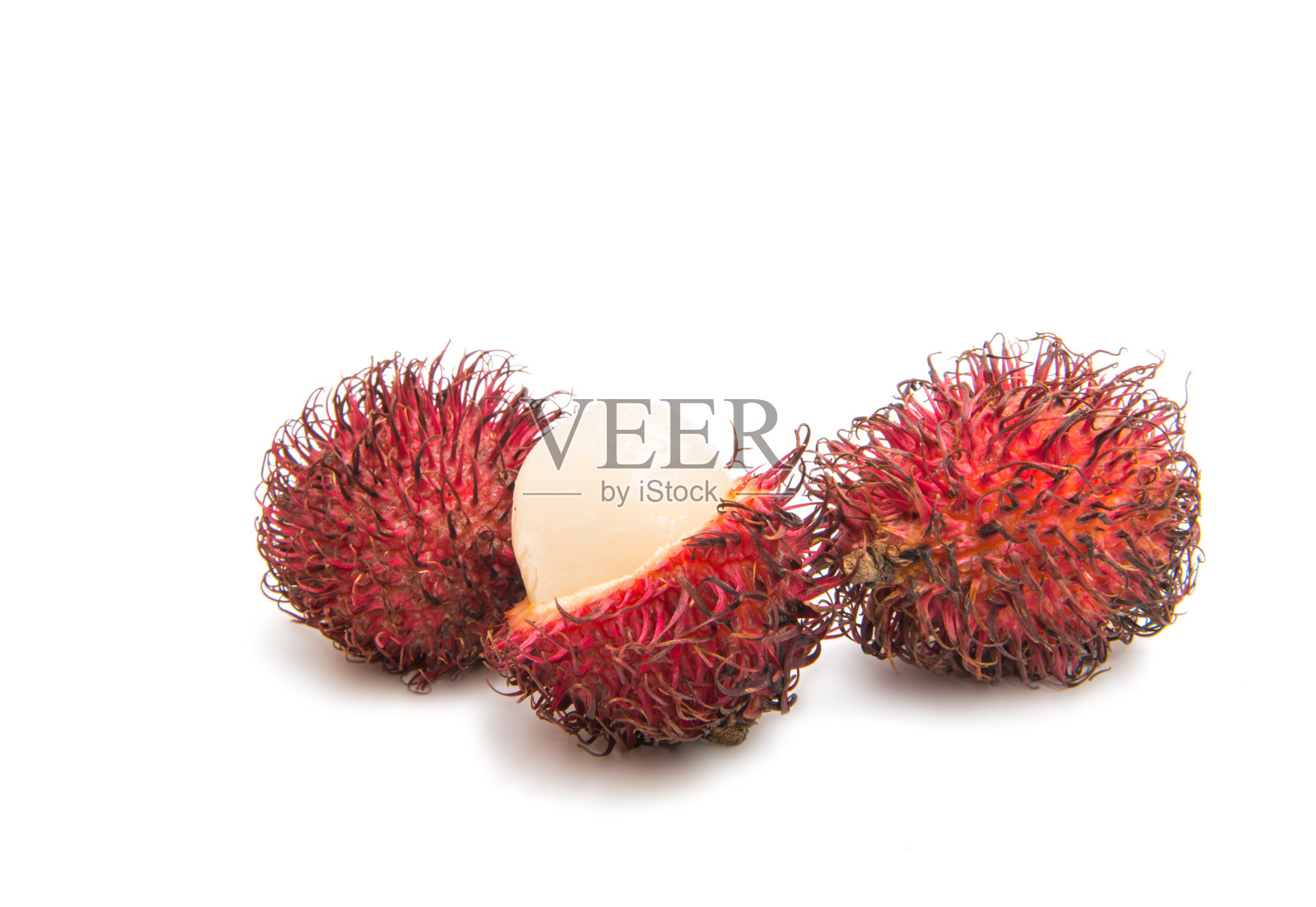 红毛丹孤立照片摄影图片