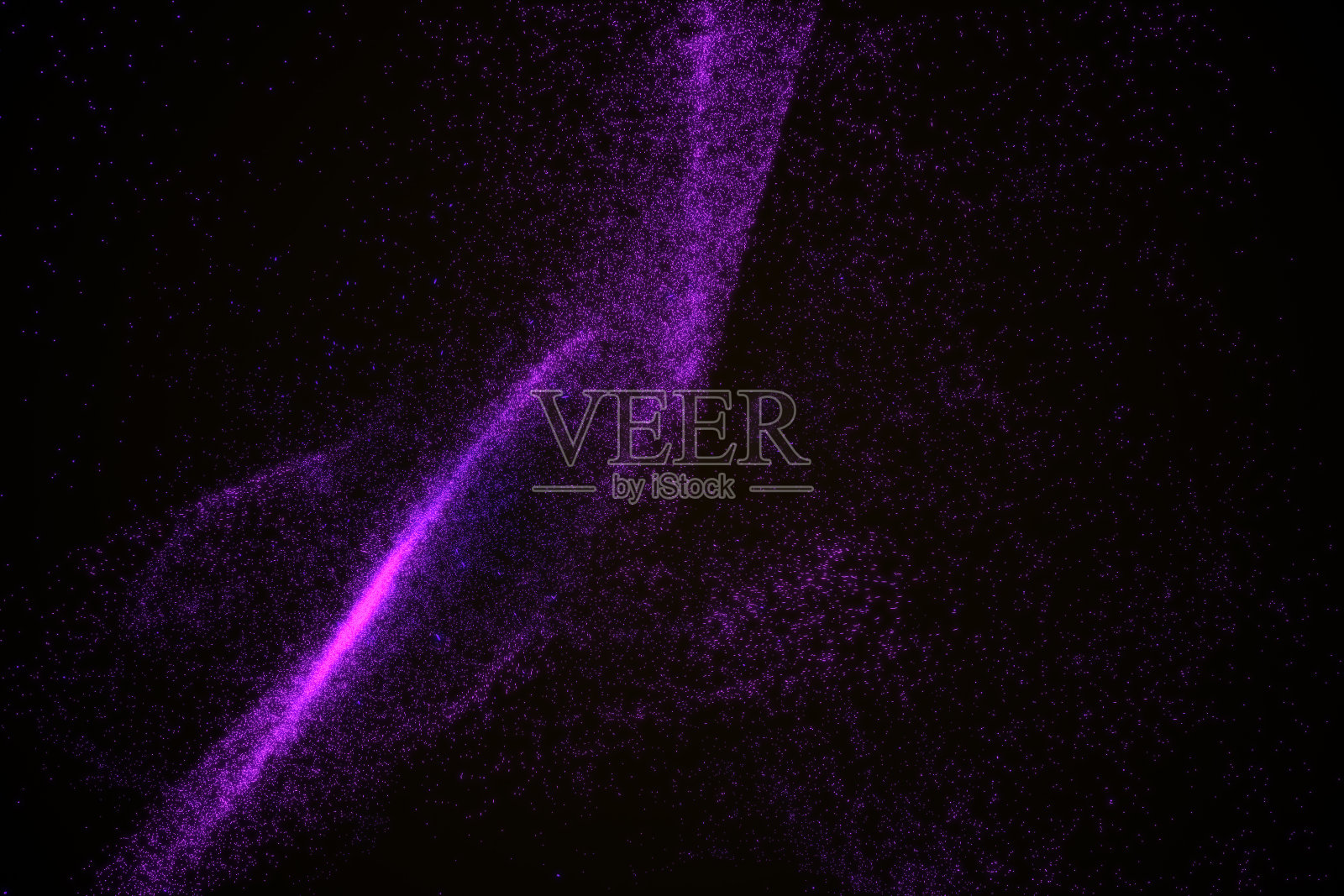 紫色发光粒子构成的抽象背景照片摄影图片