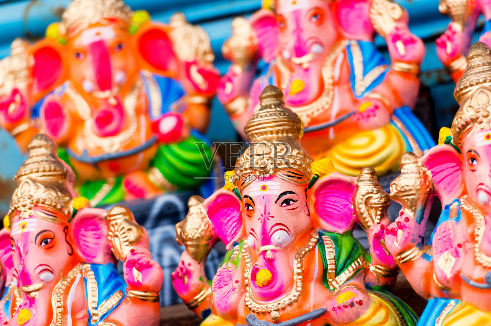 印度印度教神甘尼萨雕像照片摄影图片