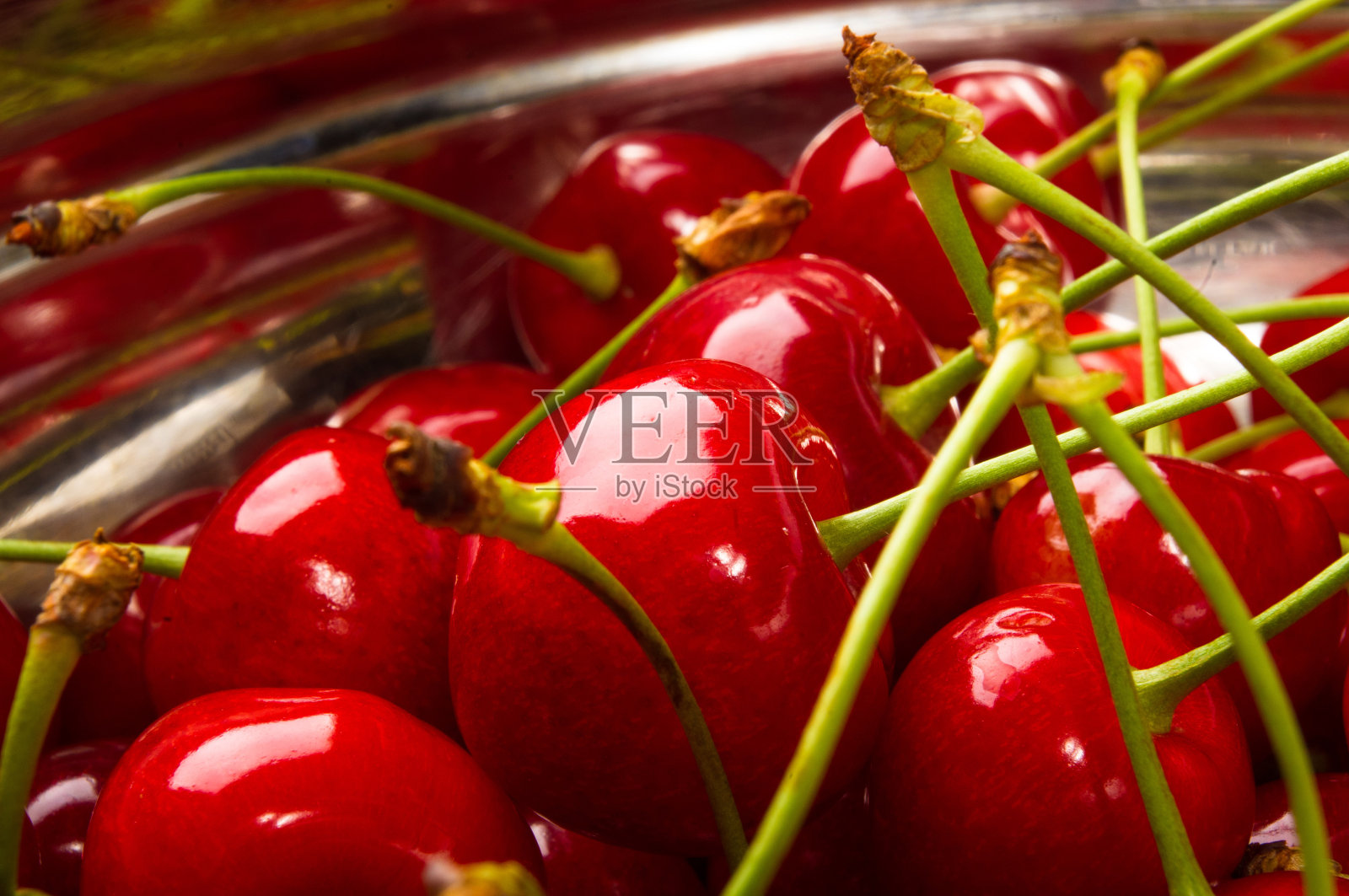 成熟的大红樱桃照片摄影图片