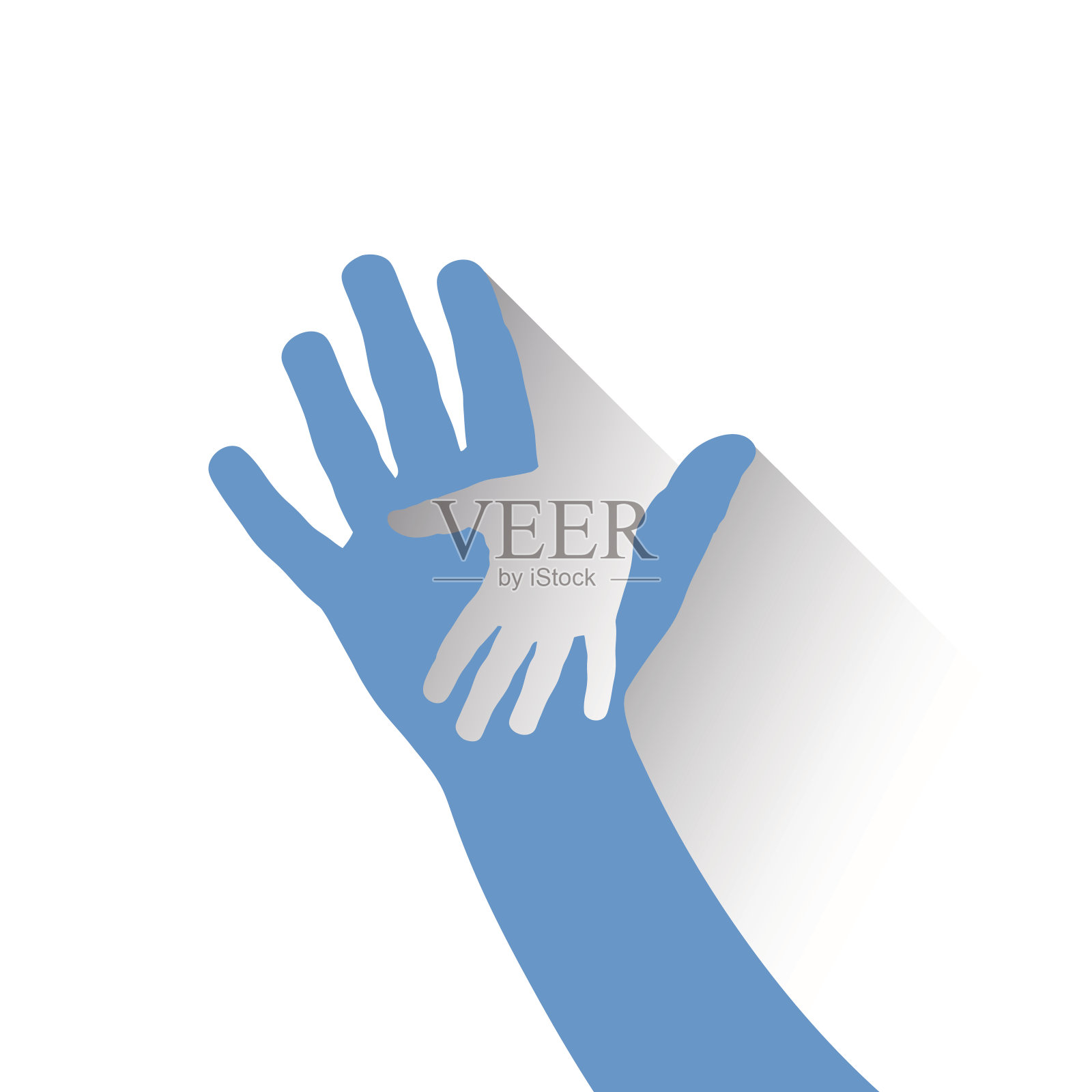 向量符号儿童手设计元素图片