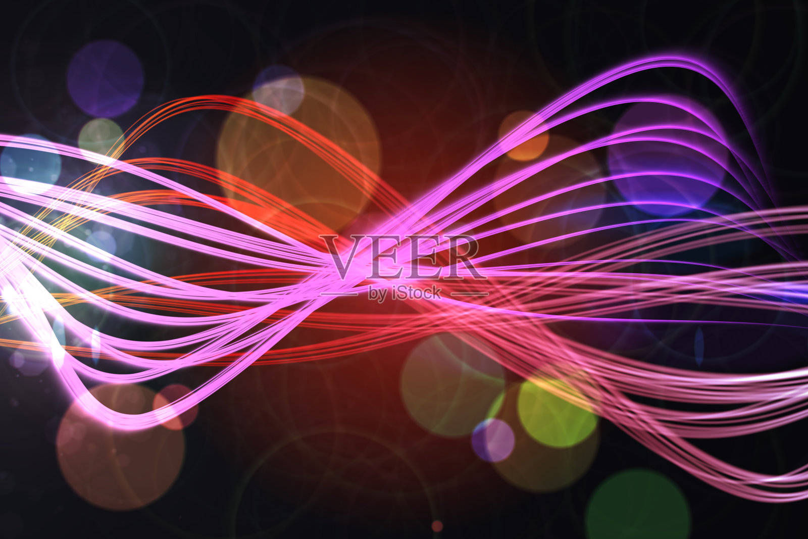 弯曲激光设计的粉红色照片摄影图片