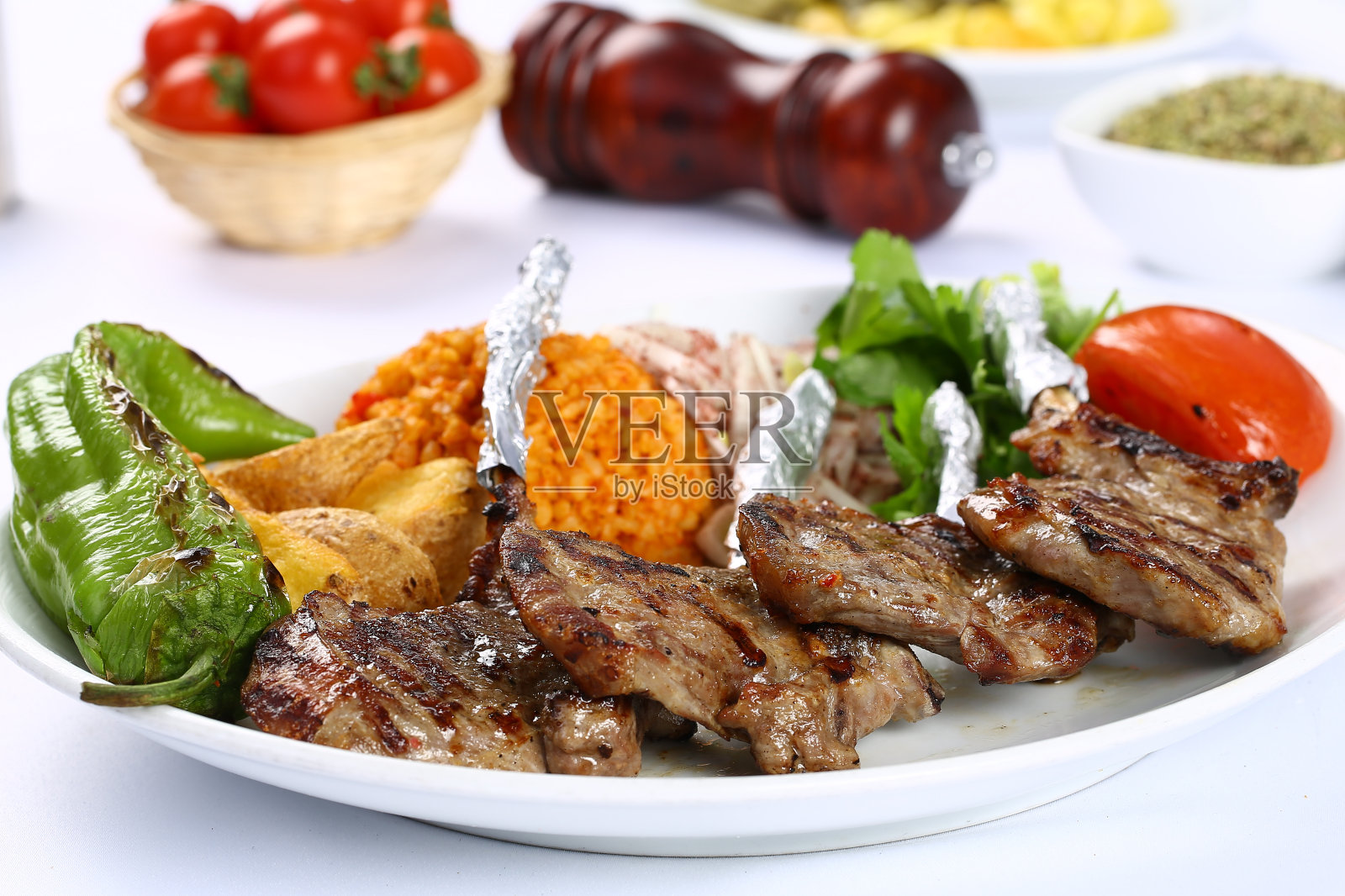 手扒羊排照片摄影图片