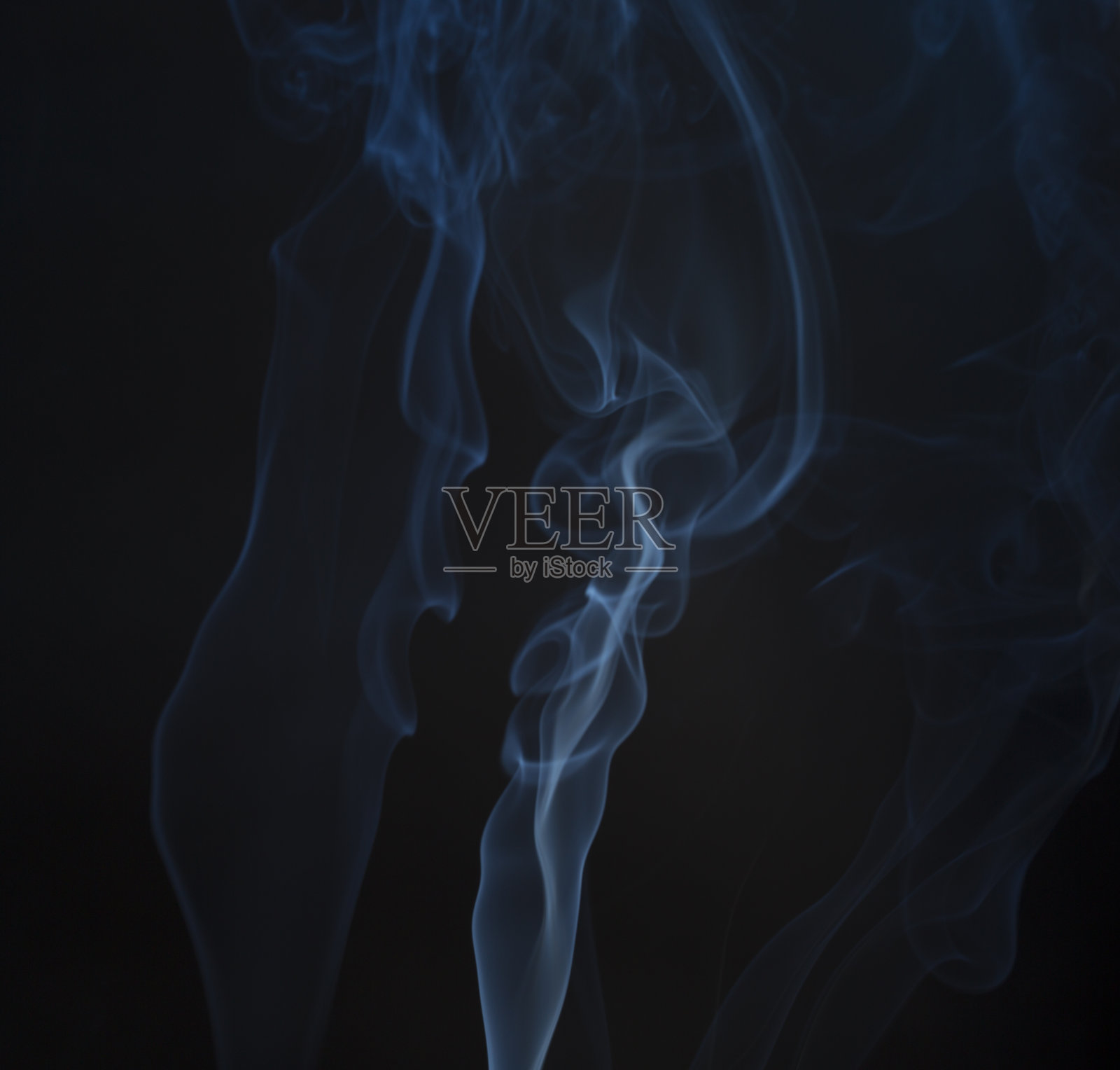 抽象蓝色烟雾背景照片摄影图片