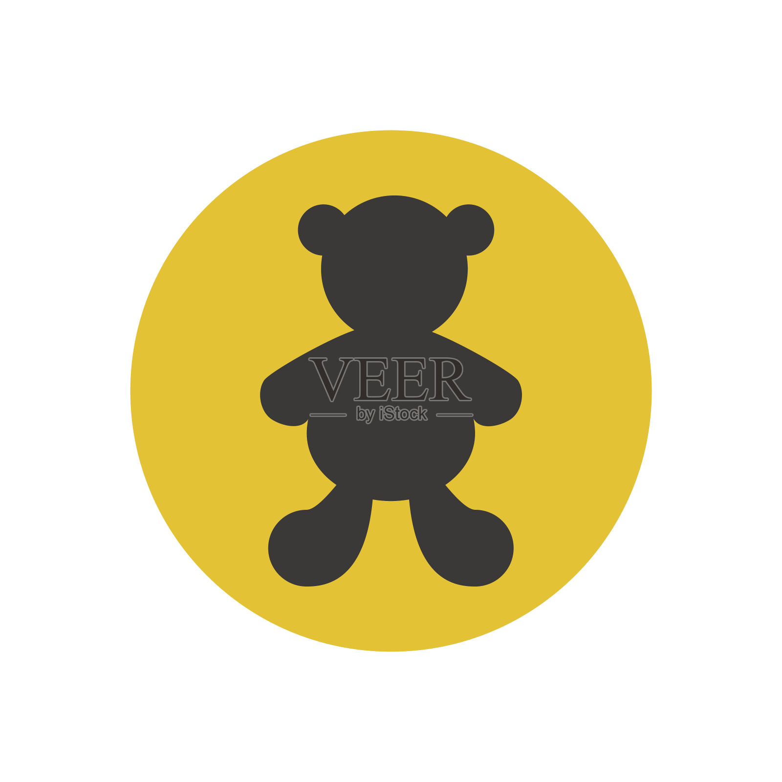 熊的轮廓矢量设计元素图片