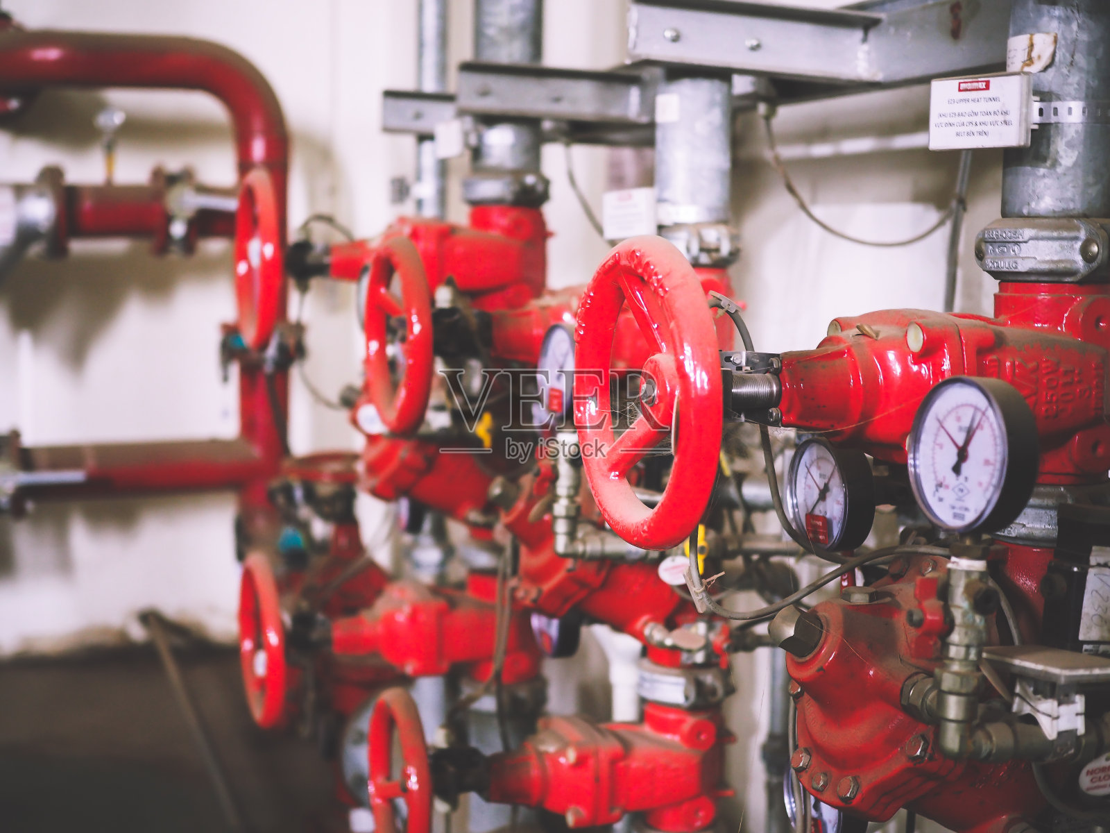 红色的阀照片摄影图片