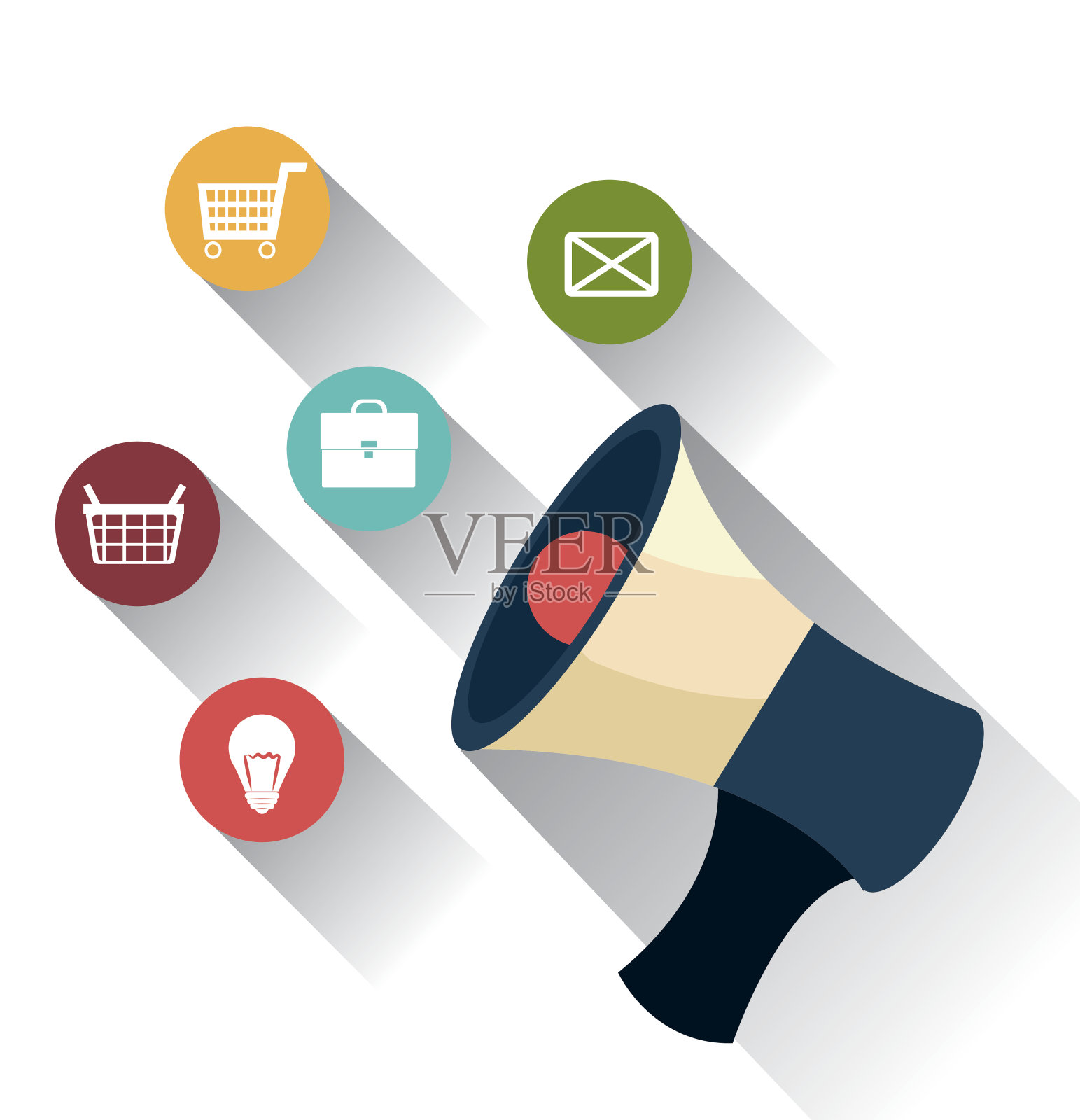 市场营销网络插画图片素材