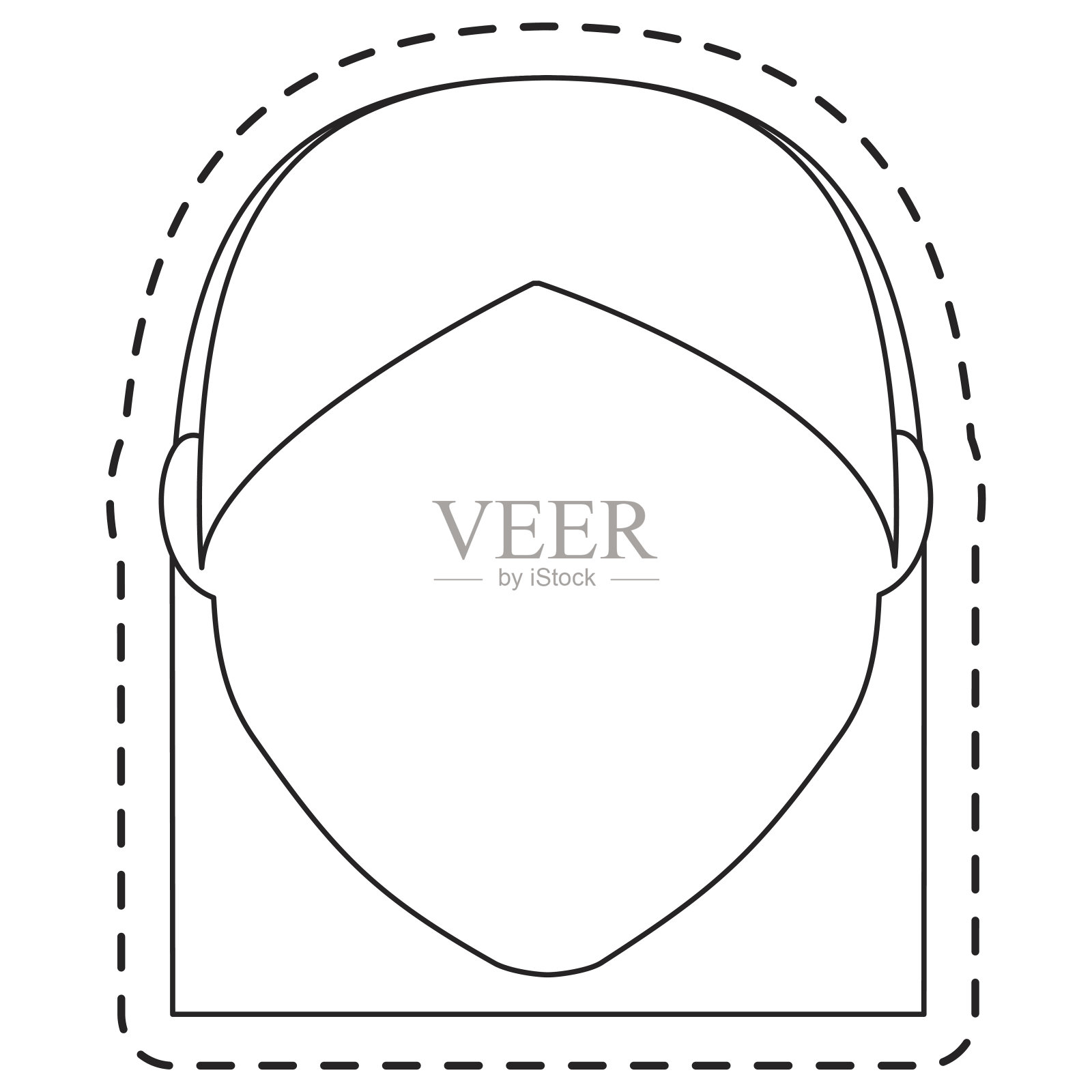 女人卡通图标插画图片素材