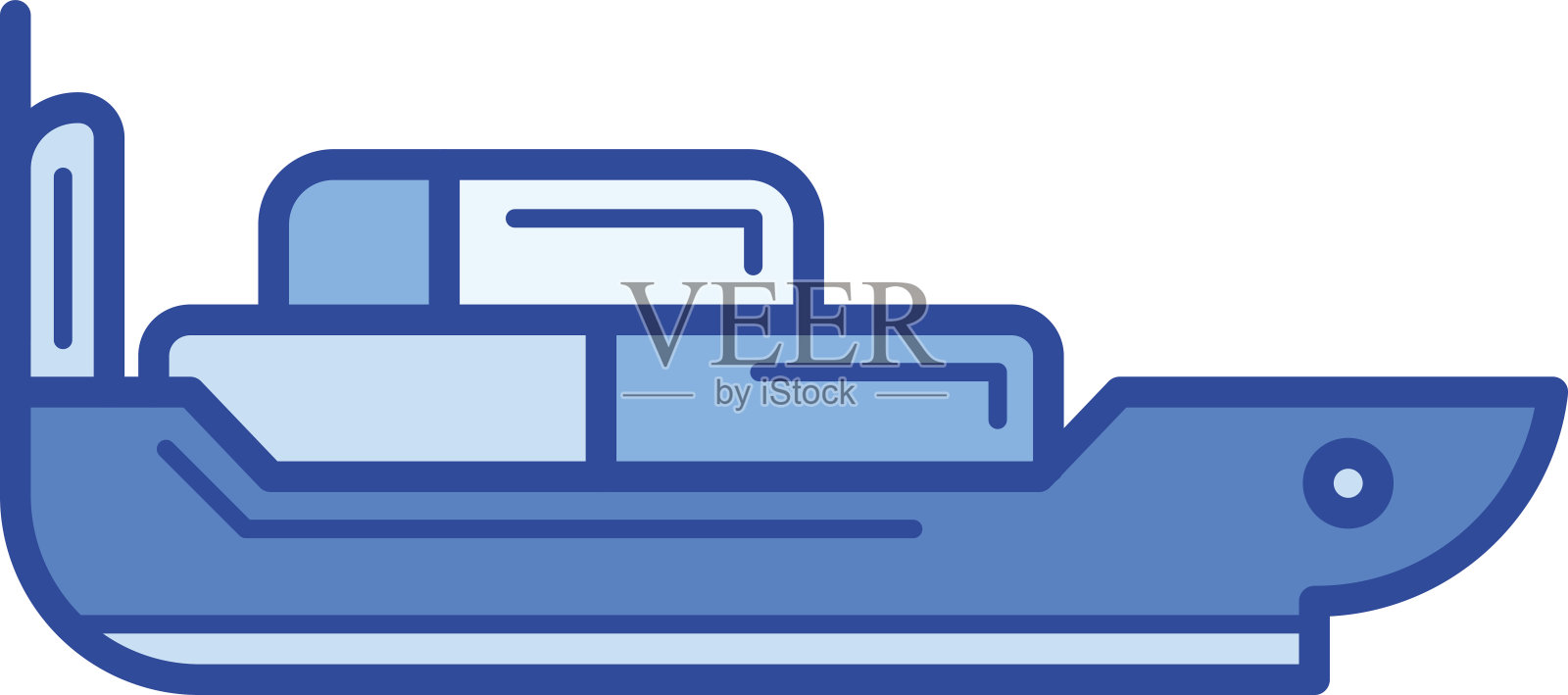 摩托艇线图标插画图片素材