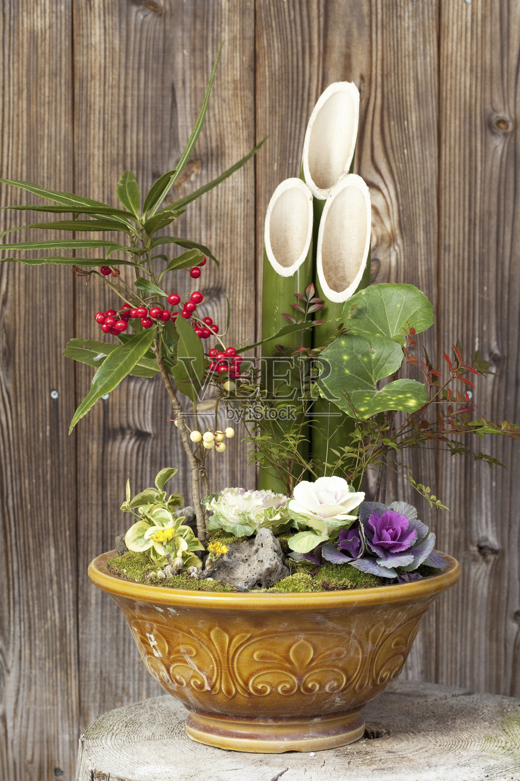 手工门松照片摄影图片