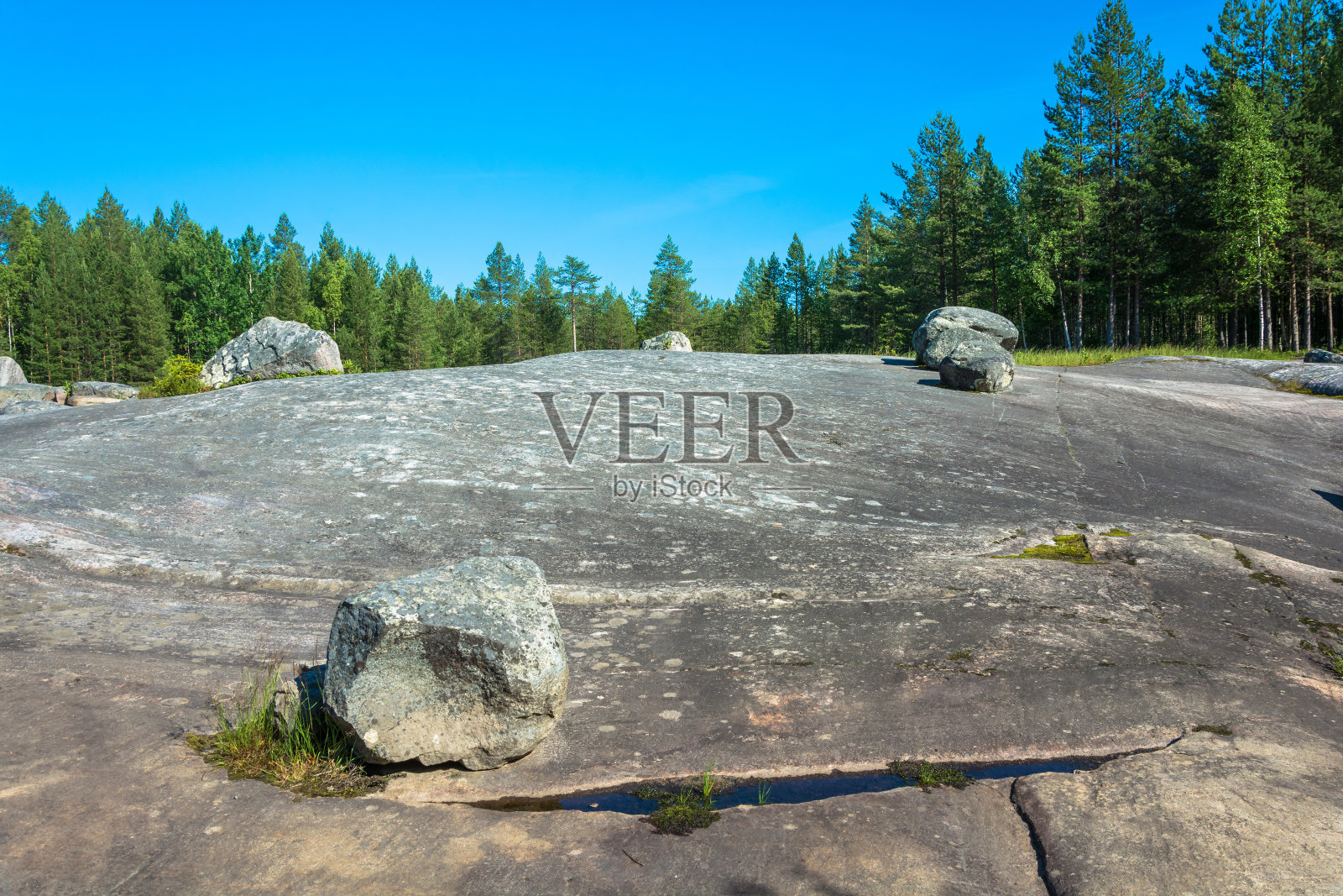 来自白海的石头高原岩画。照片摄影图片