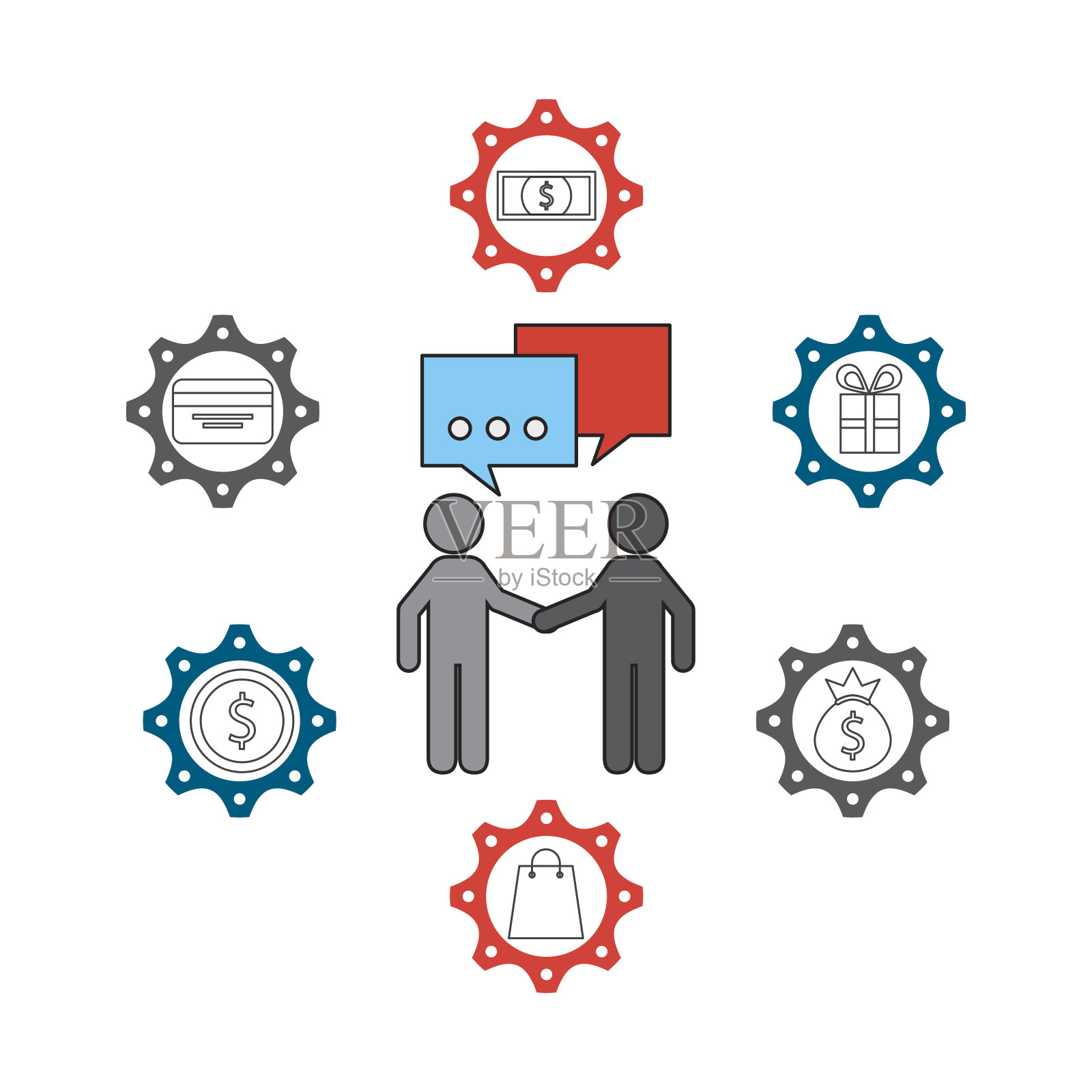 商业市场设计插画图片素材