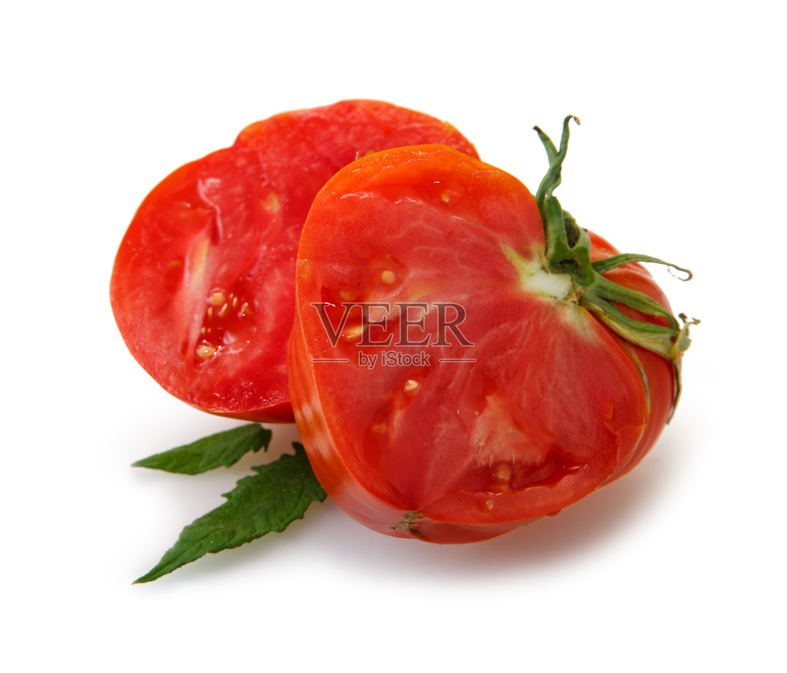 大牛心番茄的特写照片摄影图片