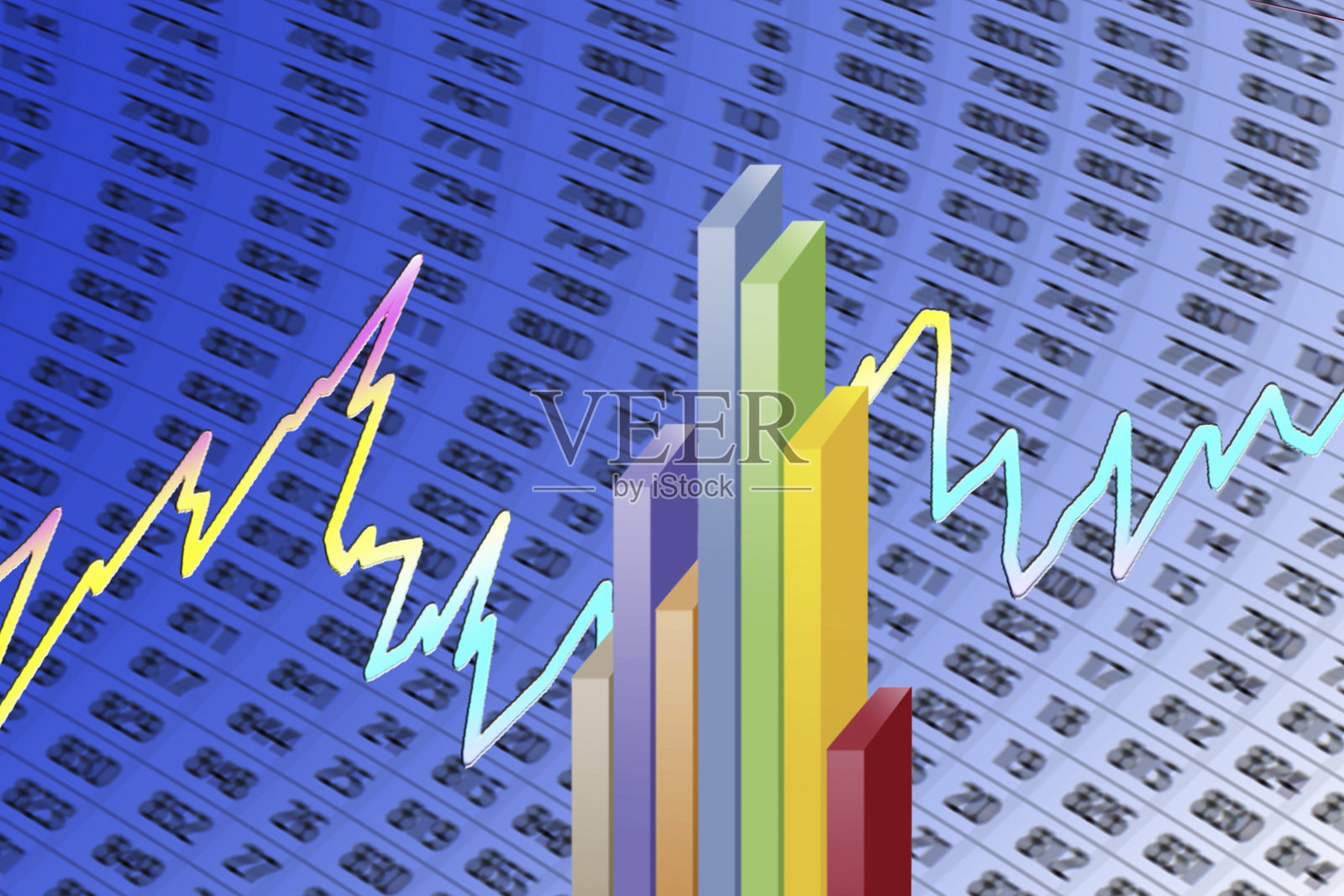 股票价格插画图片素材