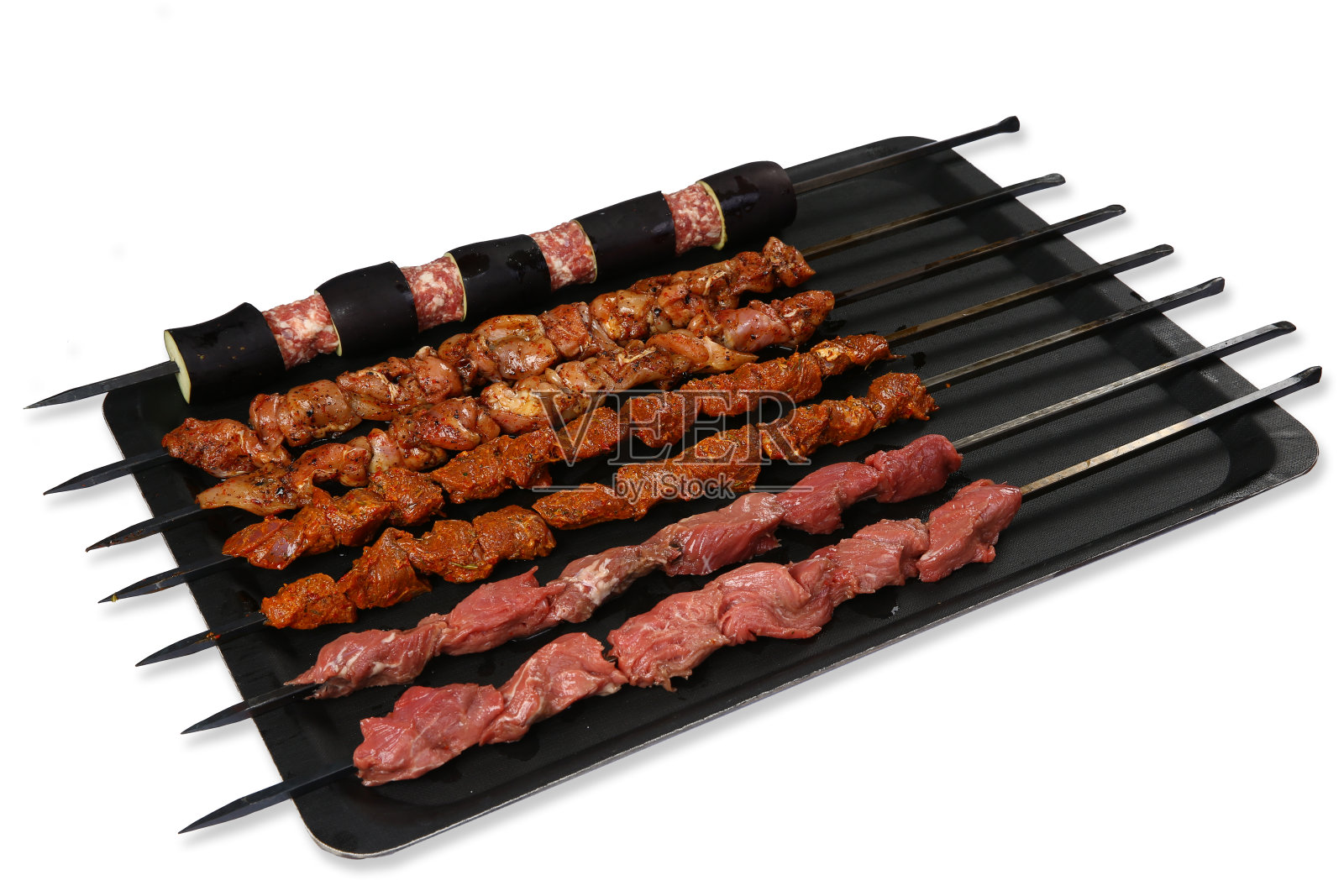 带烤肉串的传统土耳其烤肉，科普西斯照片摄影图片