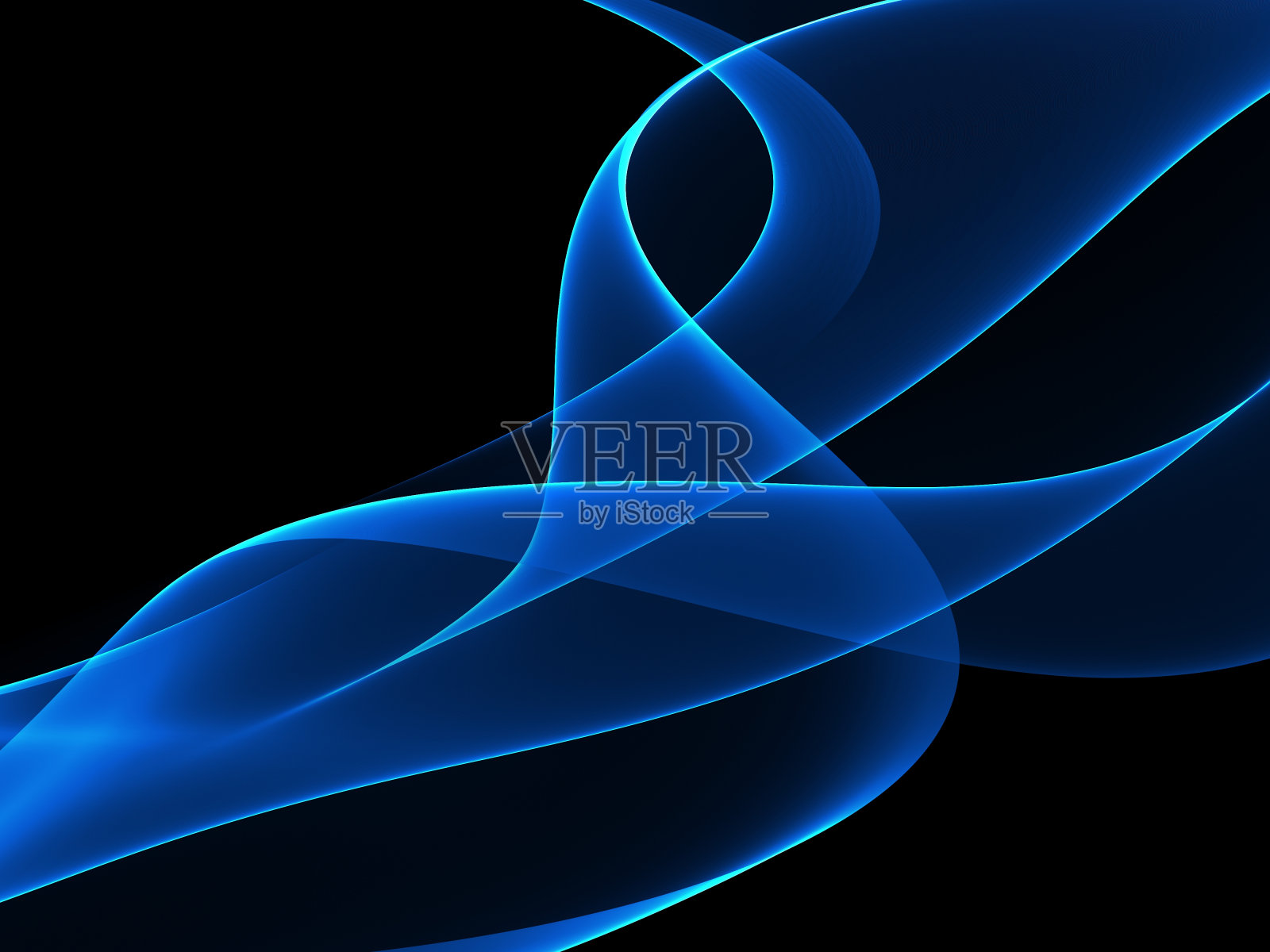 抽象的蓝色波浪设计元素照片摄影图片