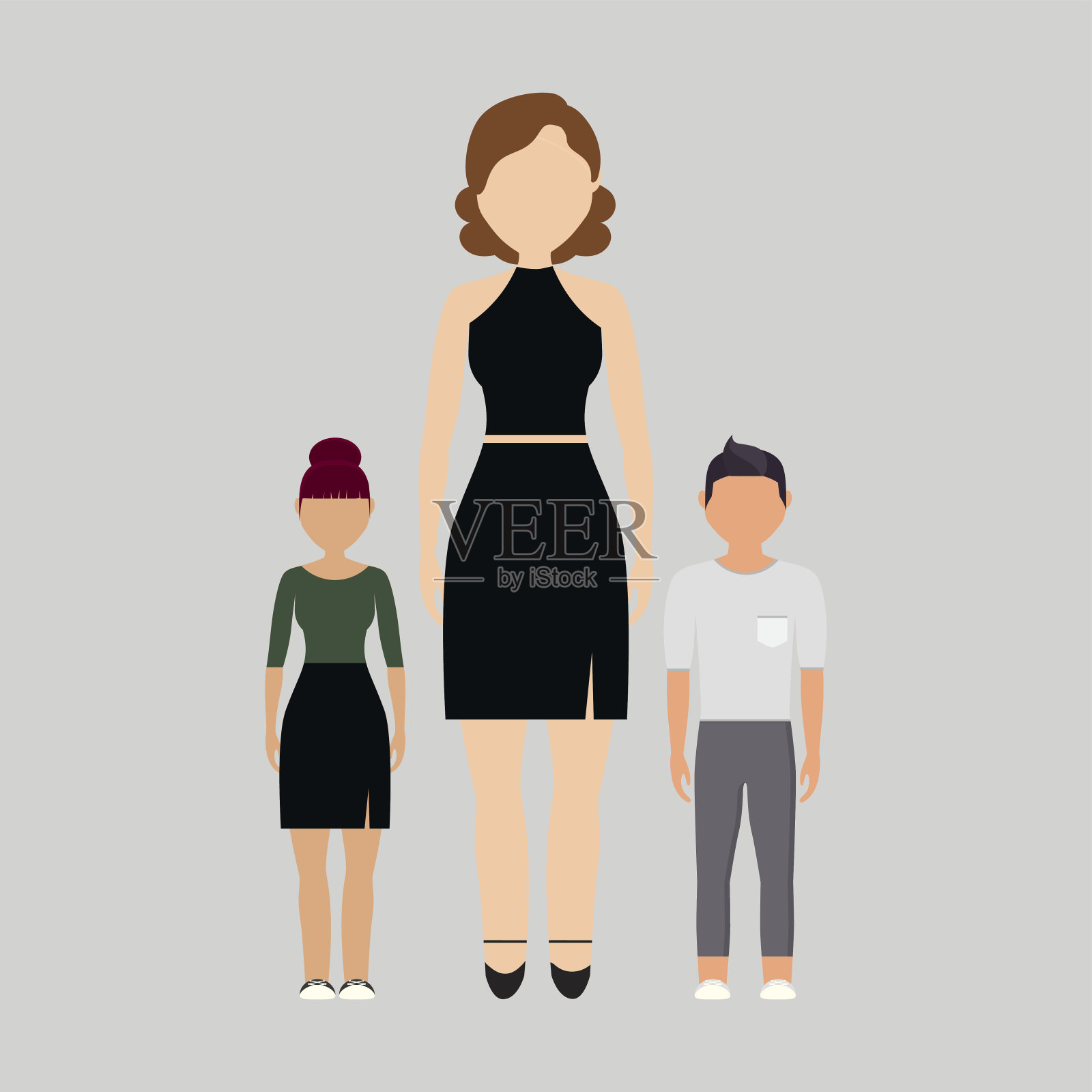 家庭卡通图标插画图片素材