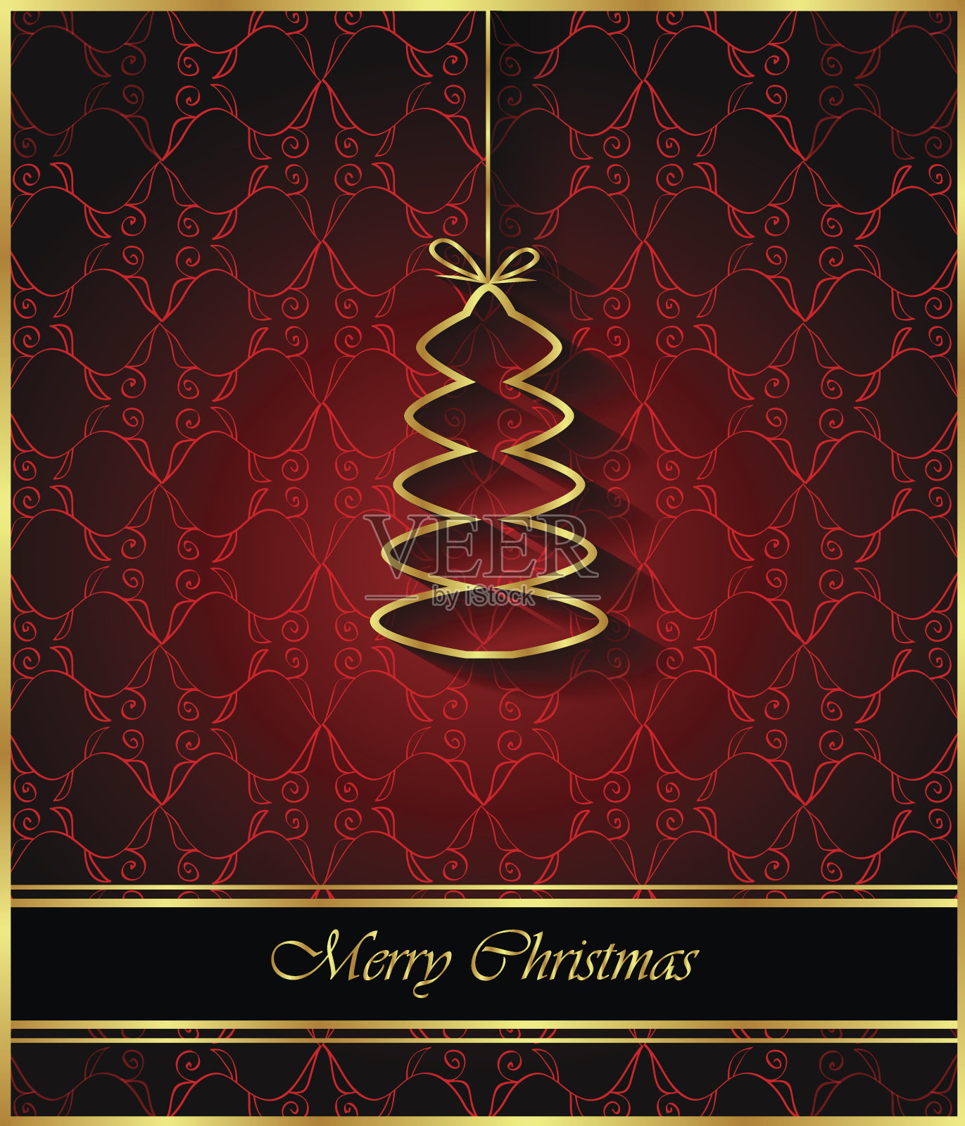 2018圣诞快乐背景。设计模板素材