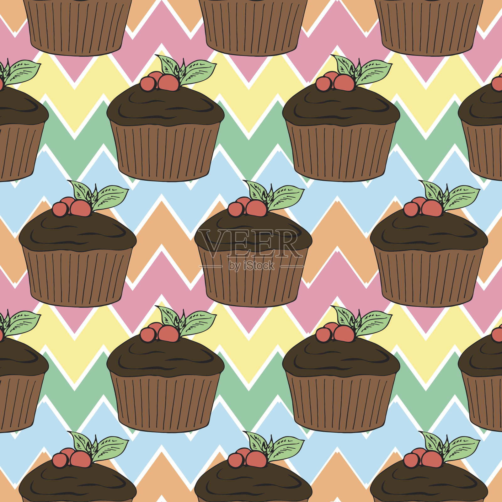 Maffin图案颜色插画图片素材