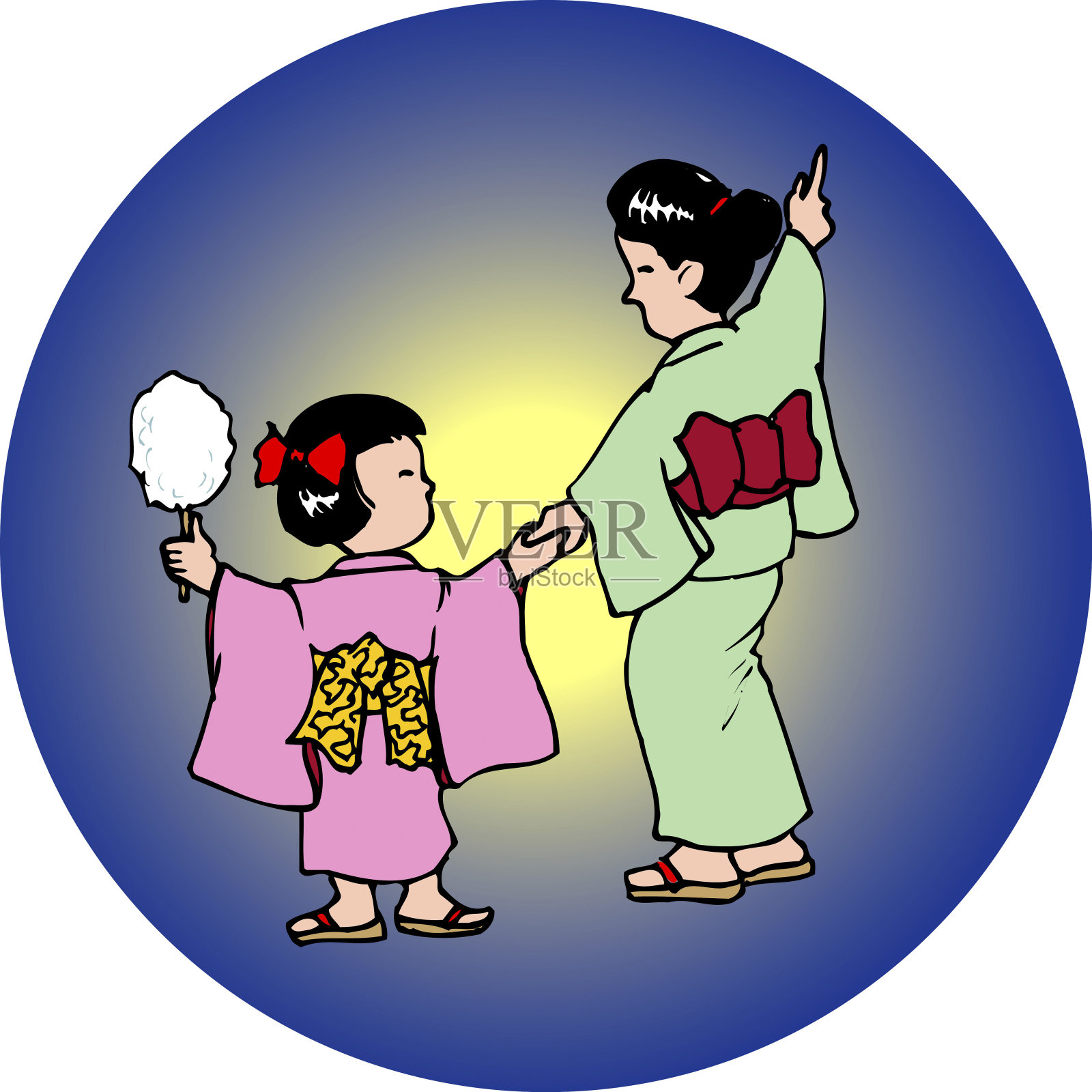 棉花糖插画图片素材