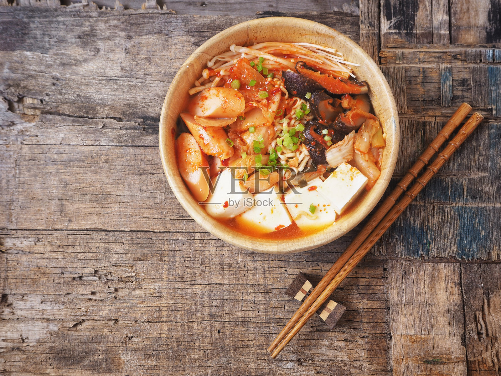 军队炖面条韩国食物照片摄影图片