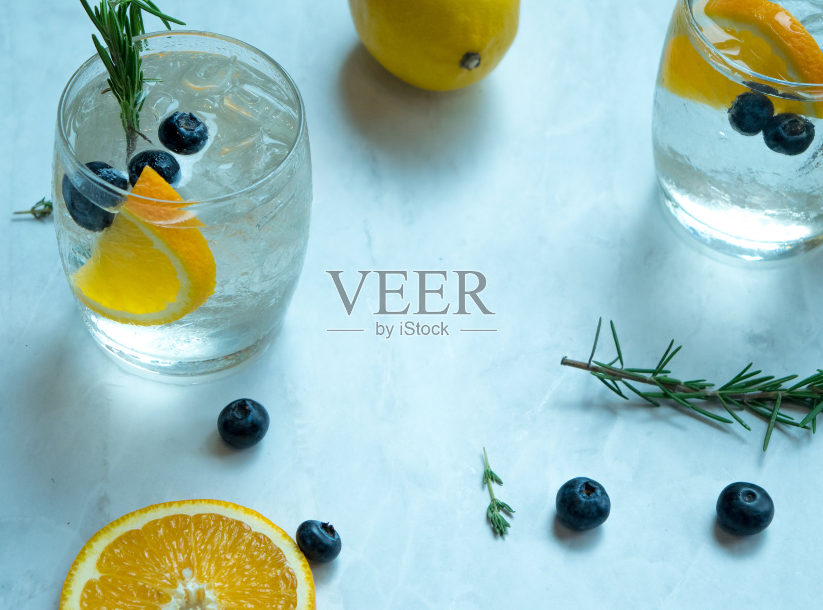 柠檬汽水鸡尾酒照片摄影图片