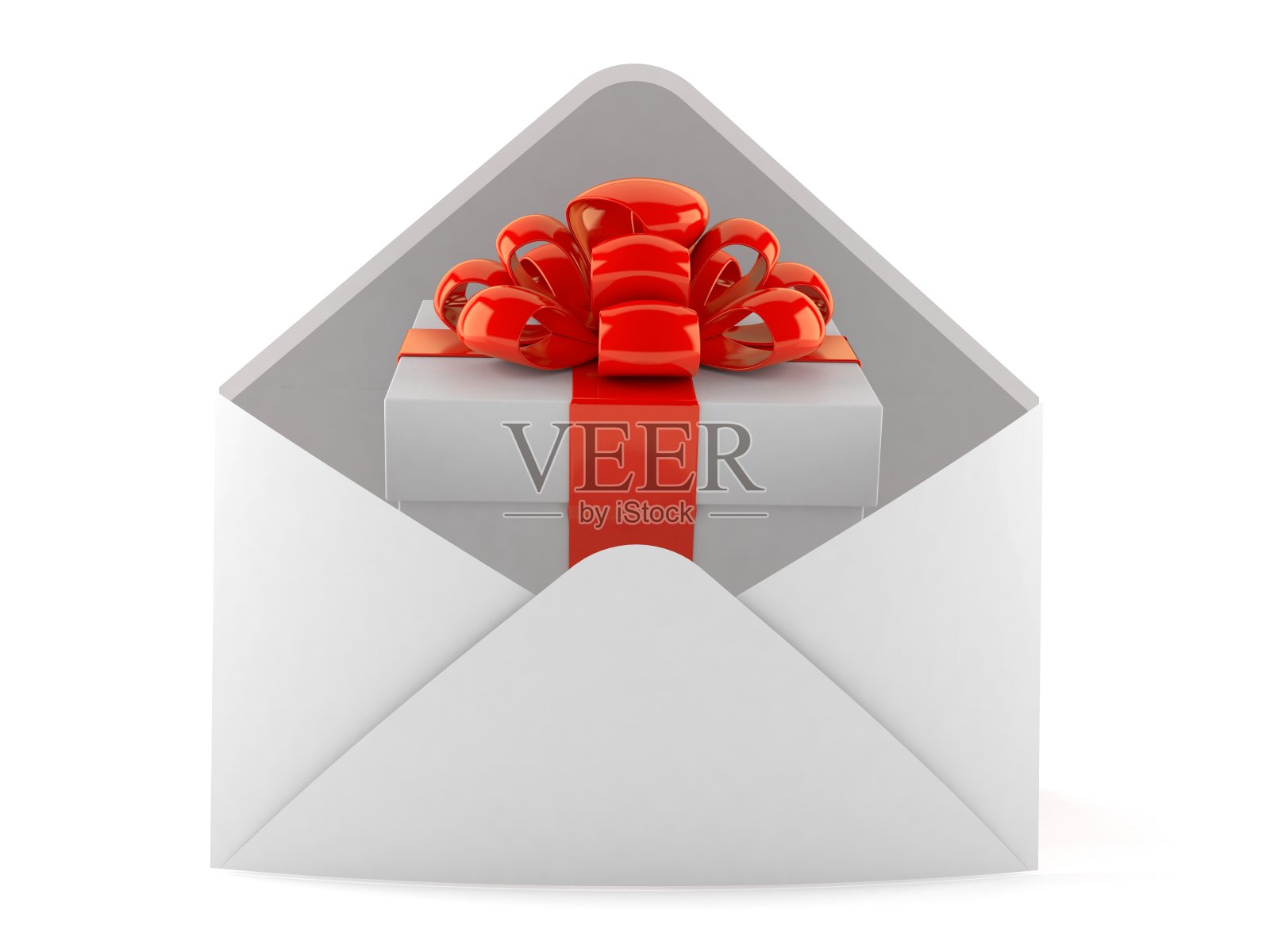 礼物信封内照片摄影图片