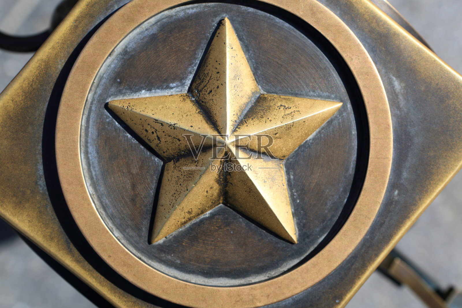 金属星的细节照片摄影图片