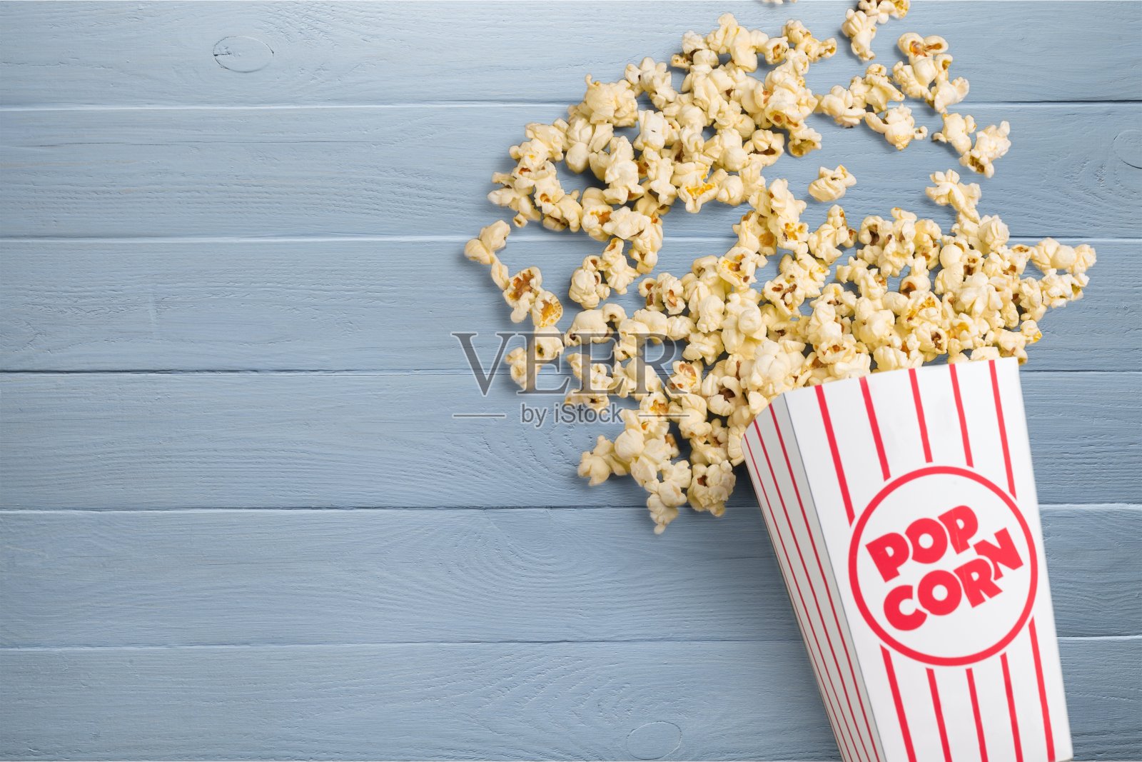 爆米花。照片摄影图片