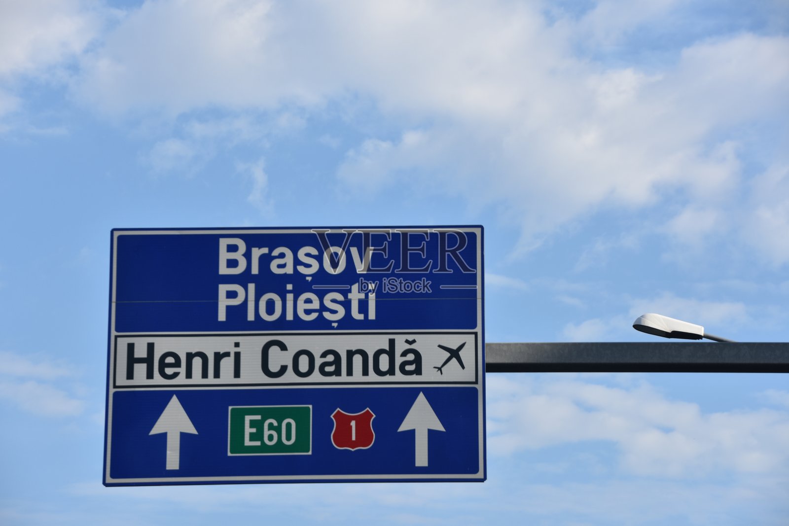 罗马尼亚的路标照片摄影图片