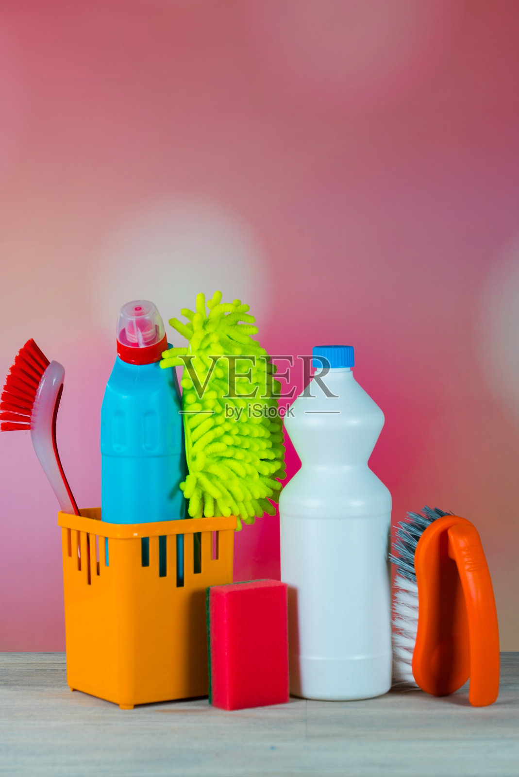 色彩缤纷的清洁概念与用品照片摄影图片