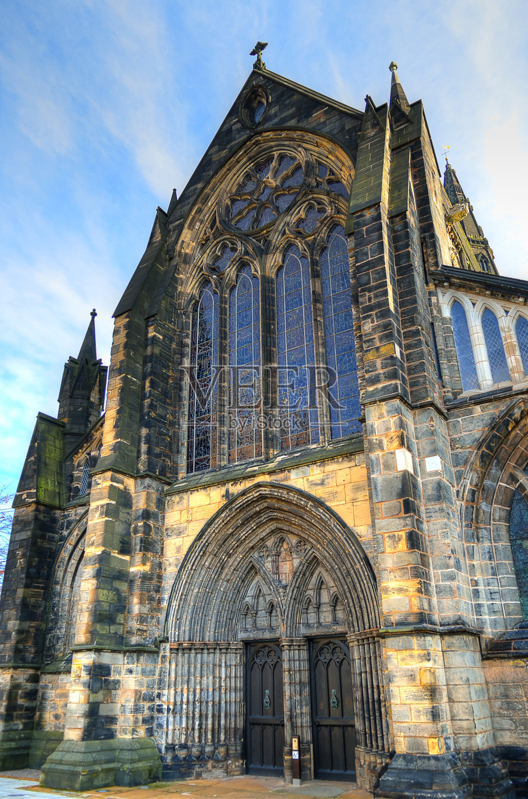 格拉斯哥大教堂又名高柯克的格拉斯哥或圣肯蒂根或圣芒戈照片摄影图片