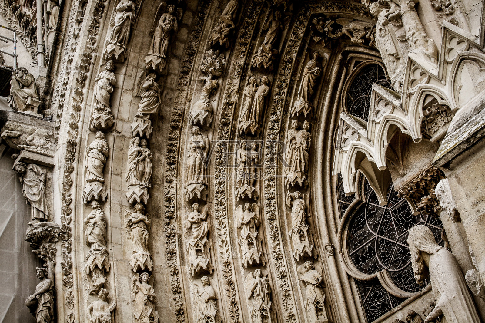 兰斯大教堂照片摄影图片