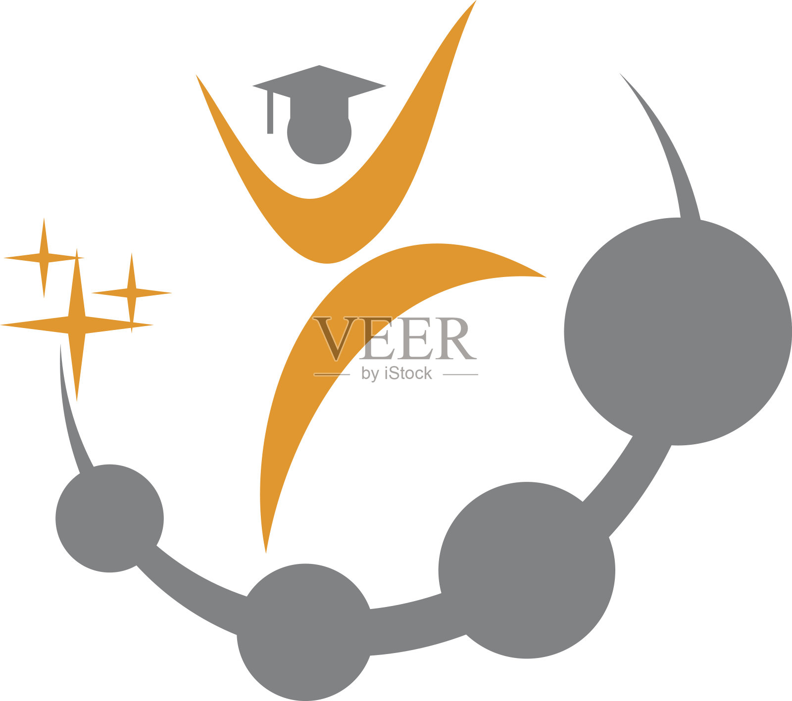 成功的学生咨询插画图片素材