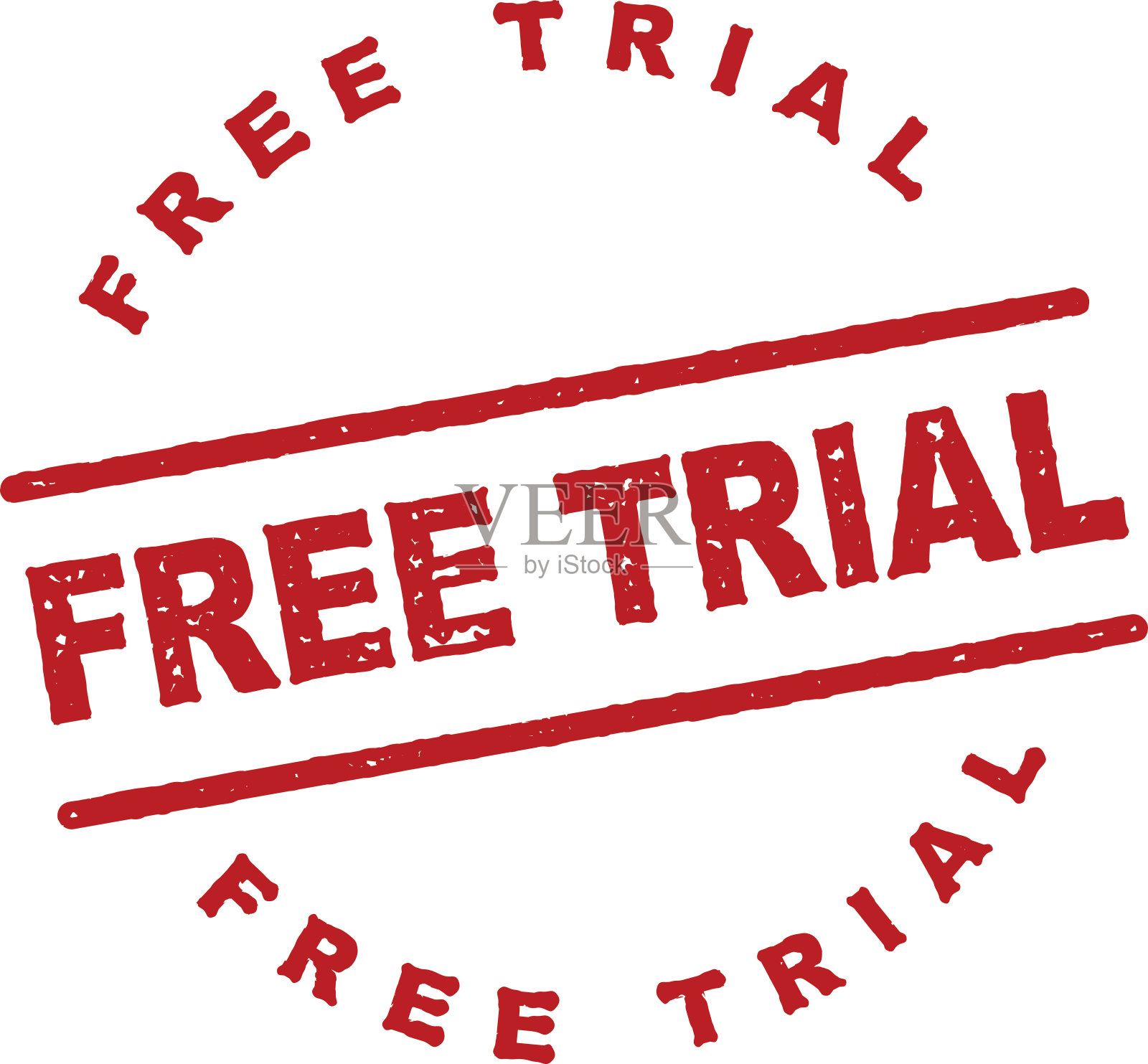 红色橡皮图章图标上透明的背景插画图片素材