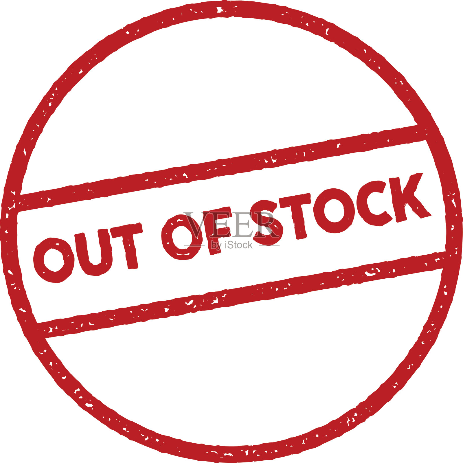 红色橡皮图章图标上透明的背景设计元素图片